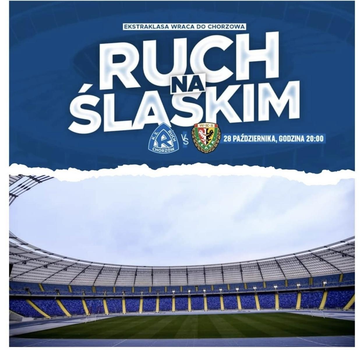 Zdjęcie w galerii na portalu naszraciborz.pl: Niebieski Racibórz zaprasza mecz Ruch Chorzów vs. Śląsk Wrocław wiadomości z regionu