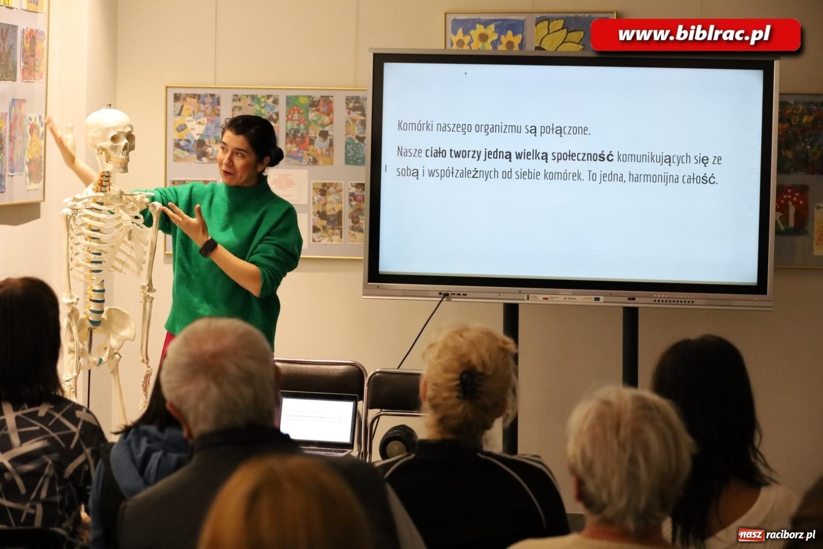 Zdjęcie w galerii na portalu naszraciborz.pl: Wdech i wydech z Patrycją Chomiczewską w raciborskiej bibliotece wiadomości z regionu
