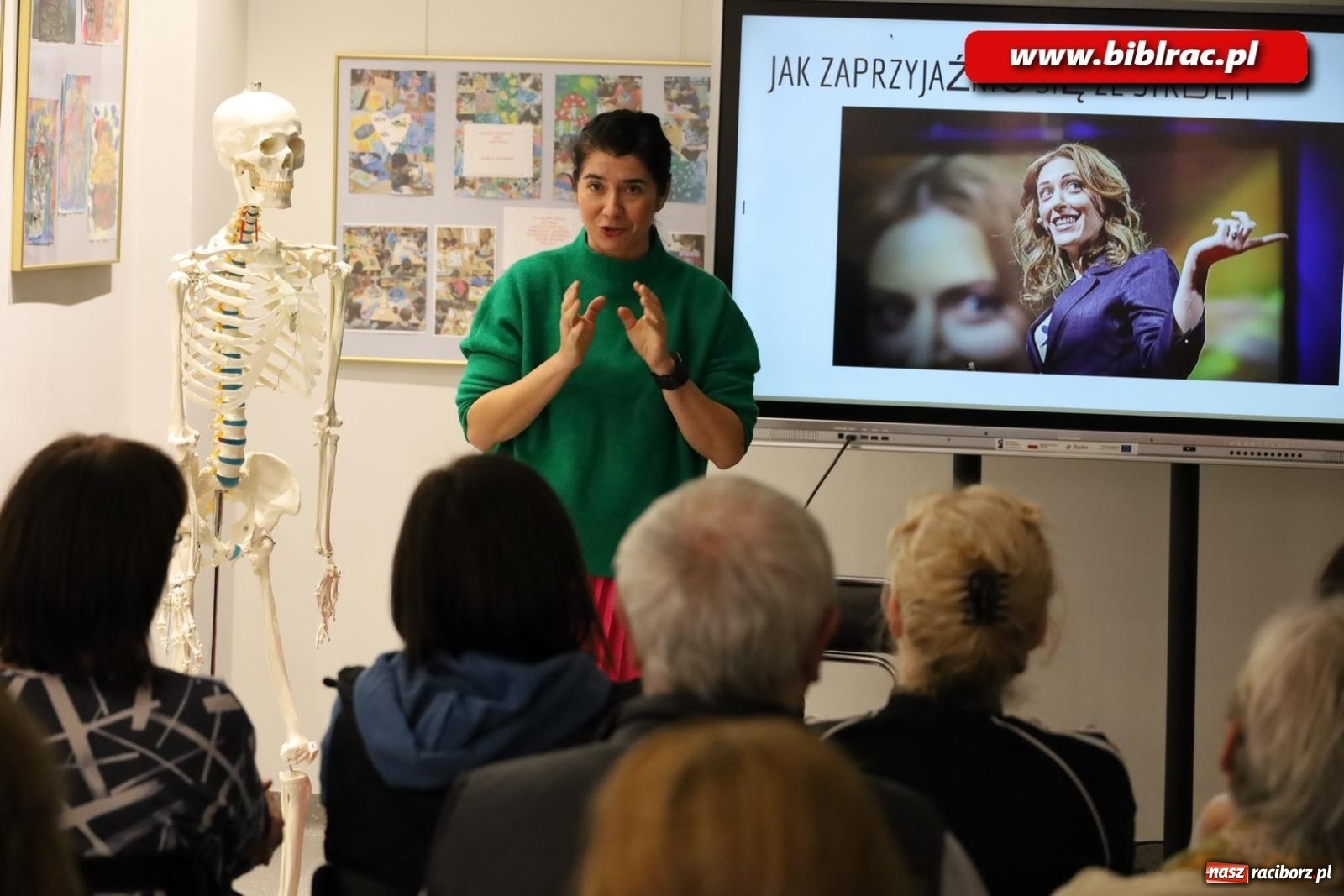 Zdjęcie w galerii na portalu naszraciborz.pl: Wdech i wydech z Patrycją Chomiczewską w raciborskiej bibliotece wiadomości z regionu