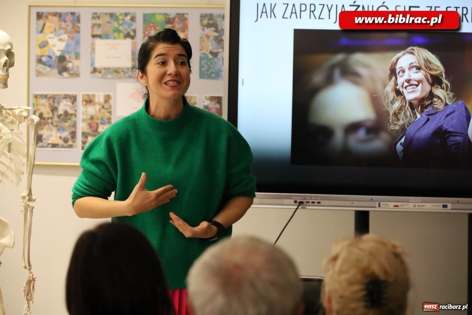 Zdjęcie w galerii na portalu naszraciborz.pl: Wdech i wydech z Patrycją Chomiczewską w raciborskiej bibliotece wiadomości z regionu