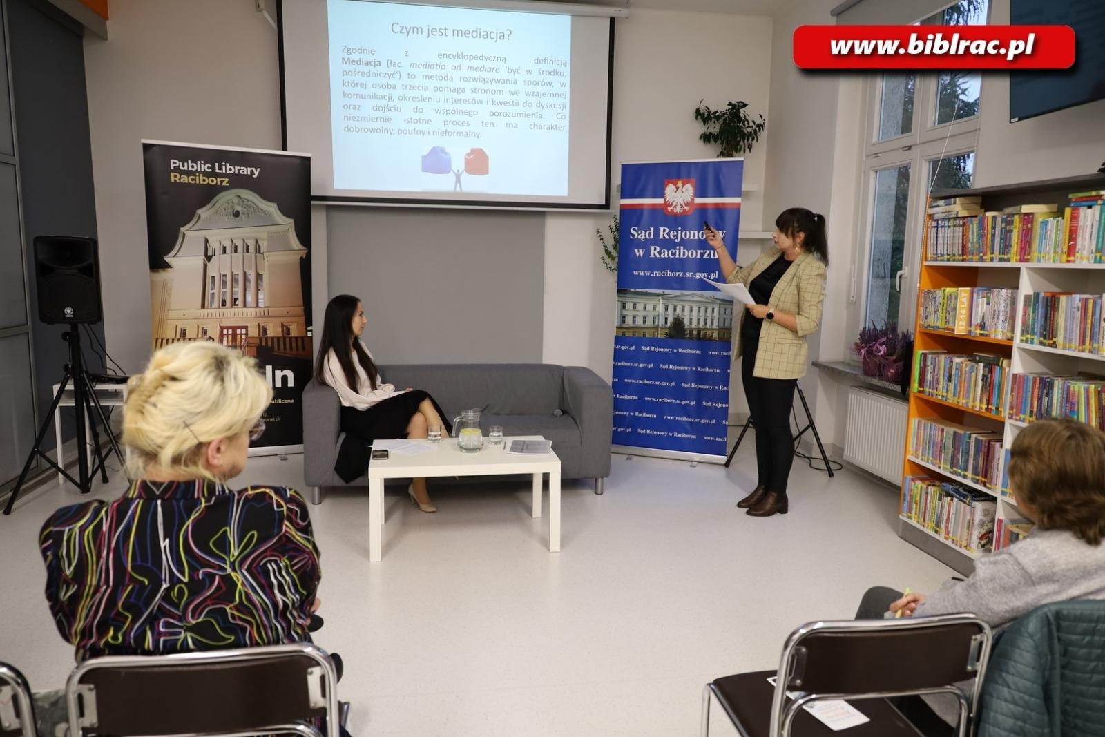 Zdjęcie w galerii na portalu naszraciborz.pl: Daj szansę mediacji w sprawie o rozwód! Prelekcja w raciborskiej bibliotece wiadomości z regionu
