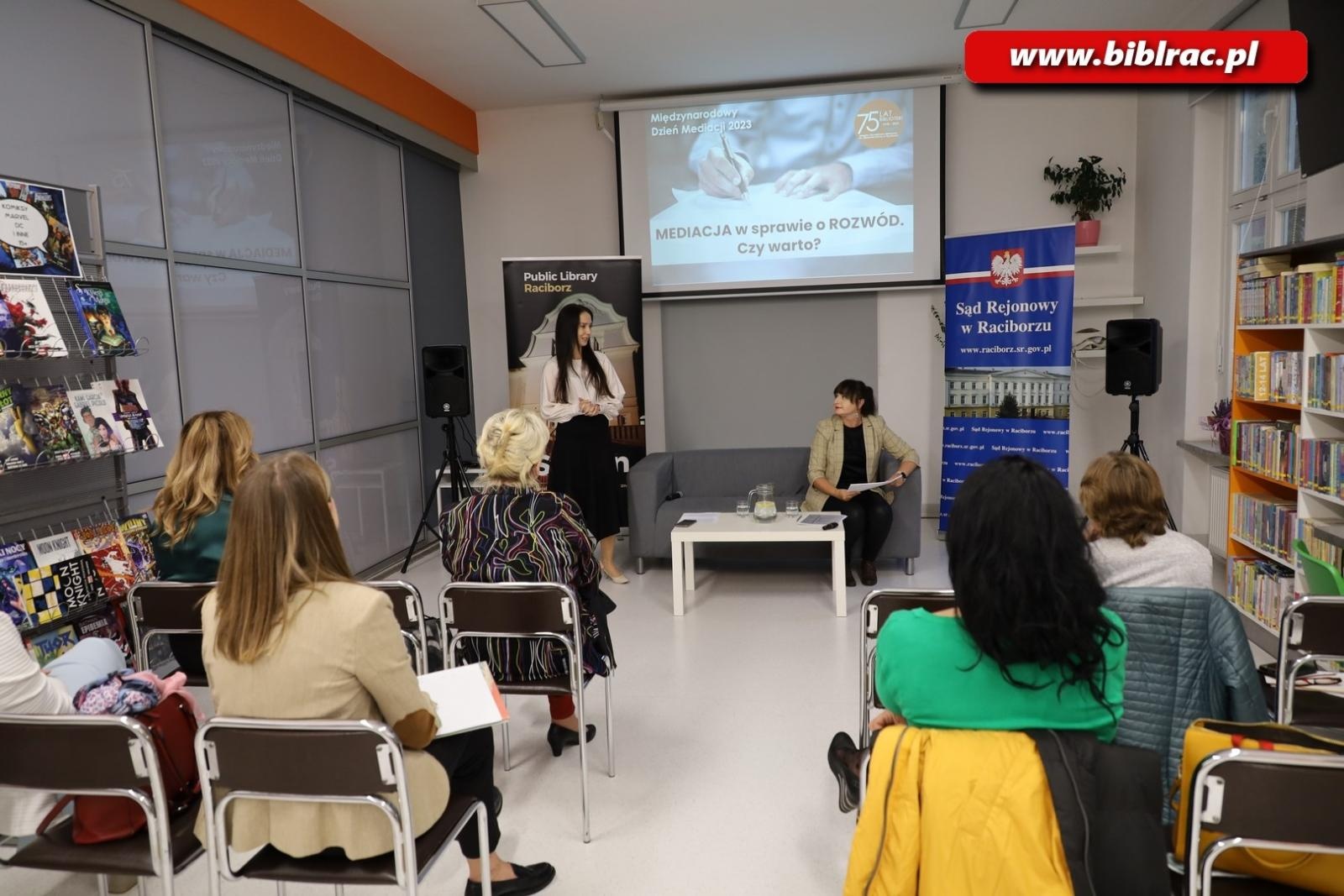 Zdjęcie w galerii na portalu naszraciborz.pl: Daj szansę mediacji w sprawie o rozwód! Prelekcja w raciborskiej bibliotece wiadomości z regionu