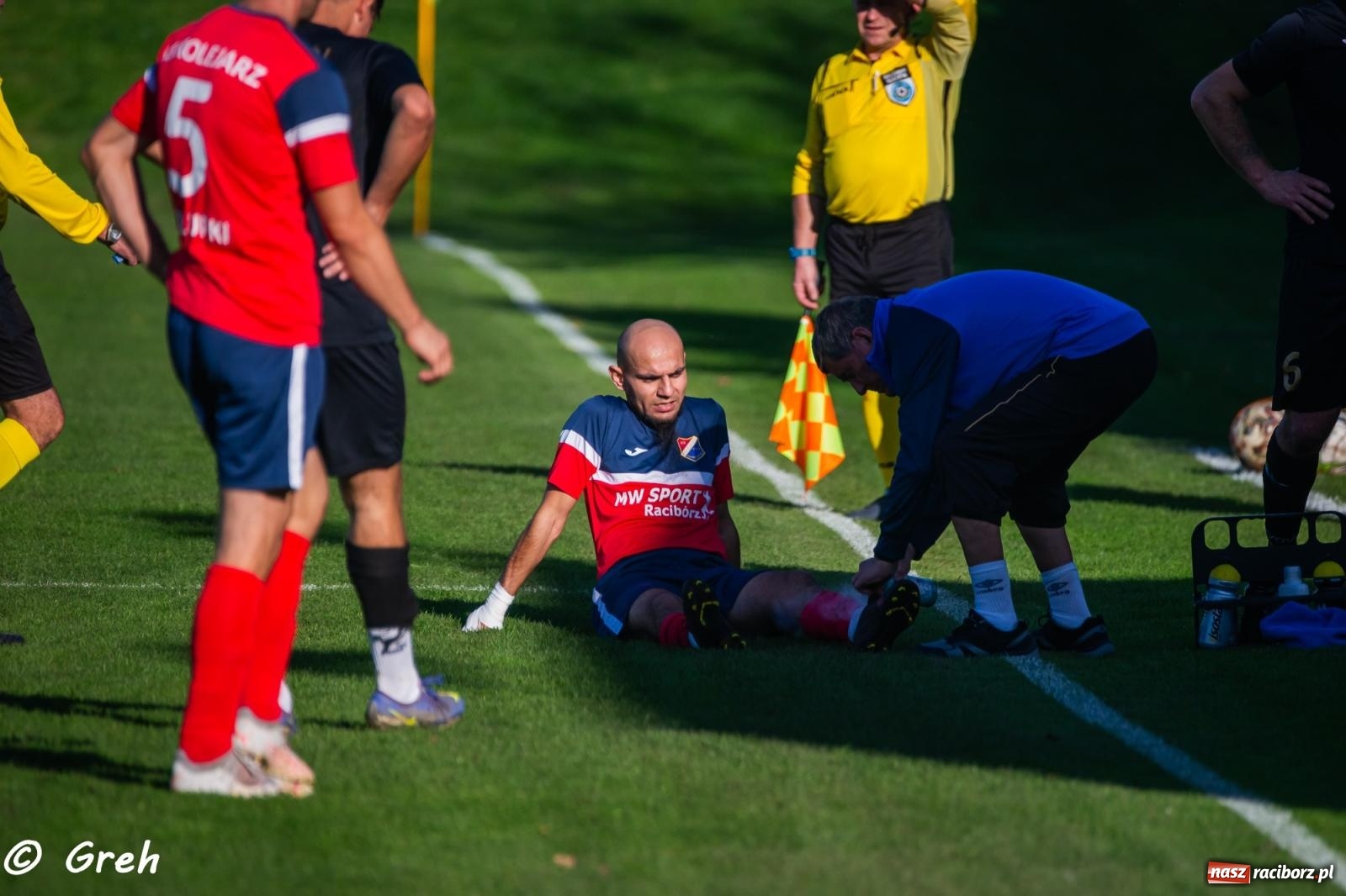 Zdjęcie w galerii na portalu naszraciborz.pl: Wyrównany bój Kolejarza i Rozwoju zakończony podziałem punktów [FOTO] wiadomości z regionu