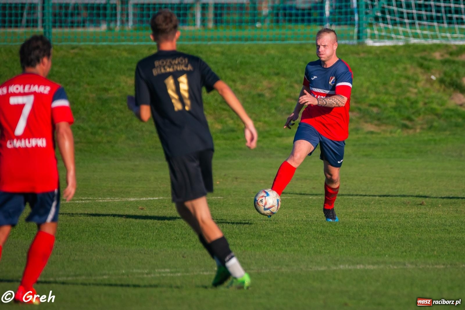 Zdjęcie w galerii na portalu naszraciborz.pl: Wyrównany bój Kolejarza i Rozwoju zakończony podziałem punktów [FOTO] wiadomości z regionu