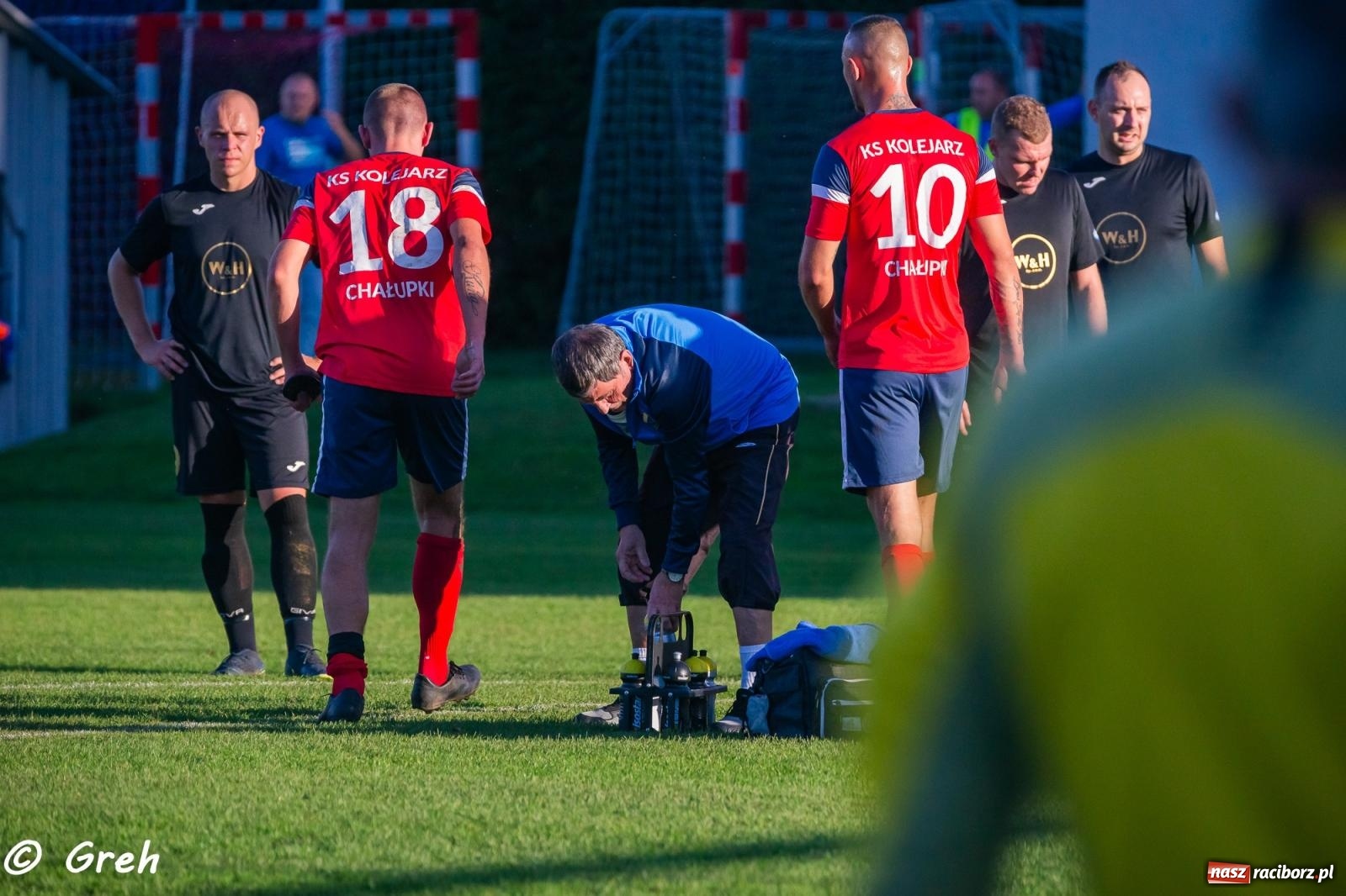 Zdjęcie w galerii na portalu naszraciborz.pl: Wyrównany bój Kolejarza i Rozwoju zakończony podziałem punktów [FOTO] wiadomości z regionu