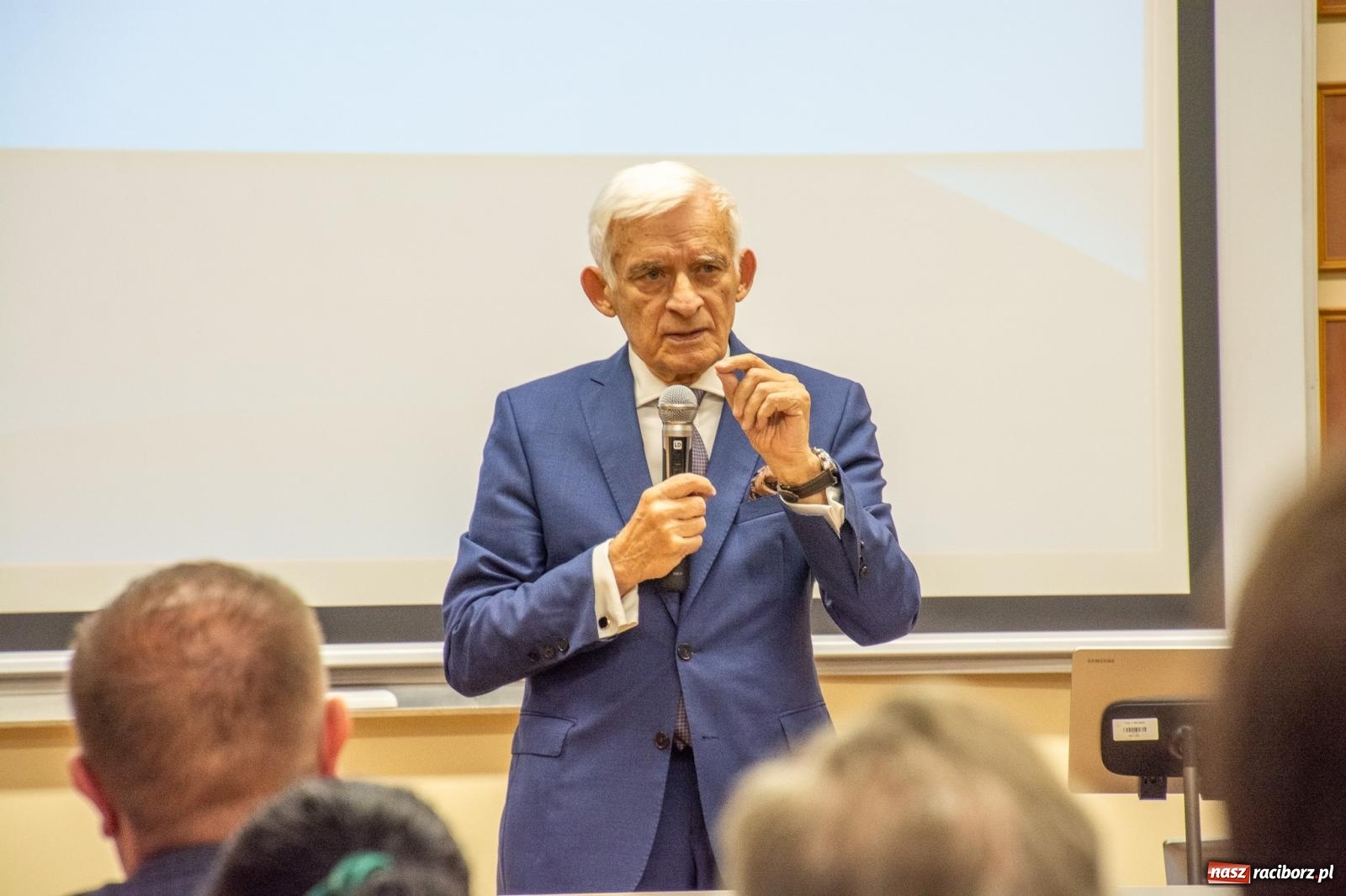 Zdjęcie w galerii na portalu naszraciborz.pl: Jerzy Buzek gościem na seminarium Eunomii w raciborskiej ANS wiadomości z regionu