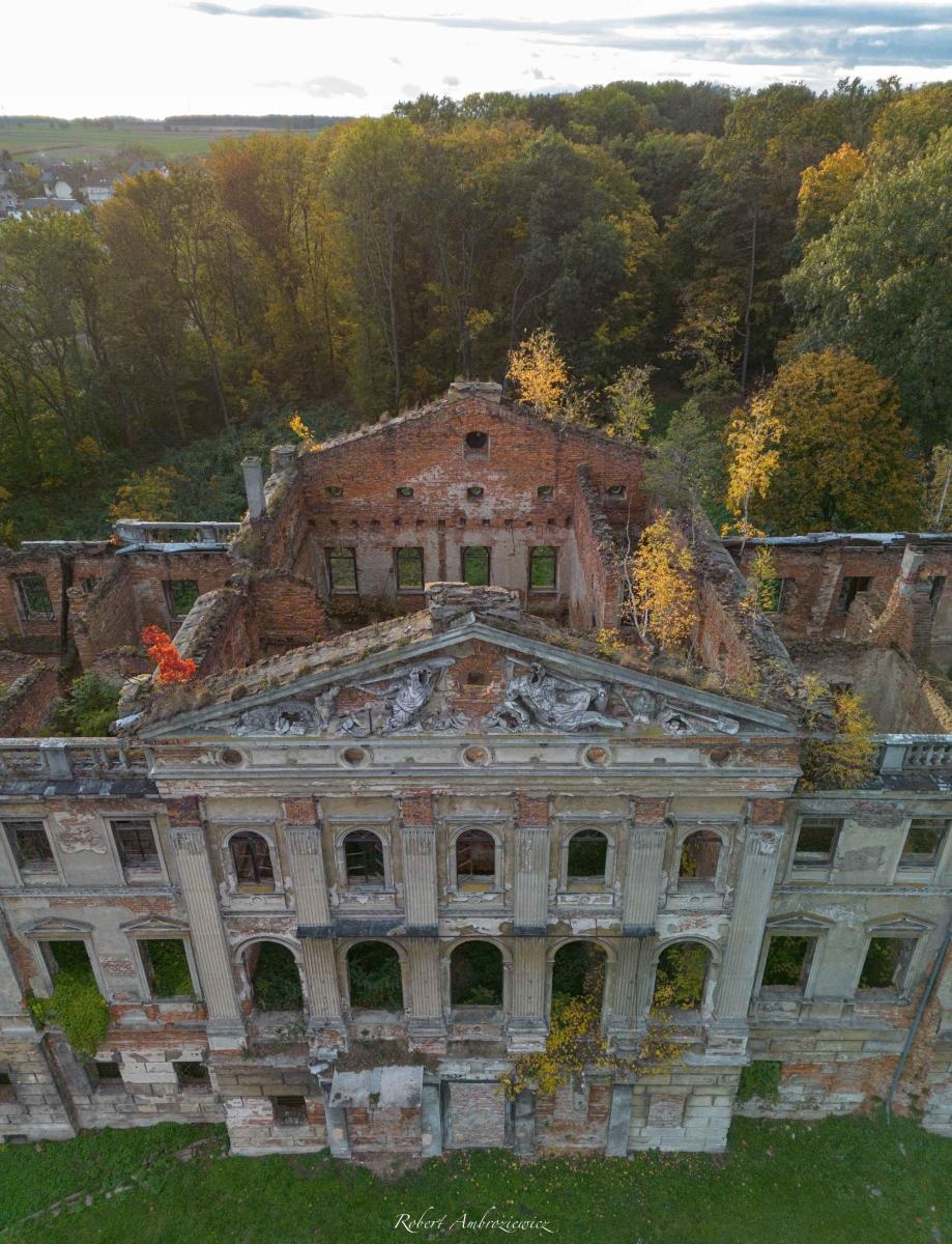 Zdjęcie w galerii na portalu naszraciborz.pl: Pałac w Sławikowie zamknięty po zawaleniu się XIX-wiecznej oranżerii wiadomości z regionu