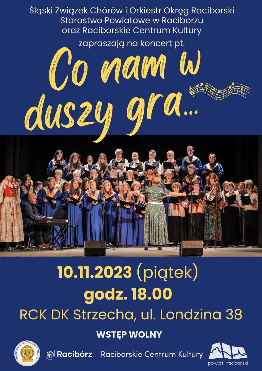 Zdjęcie w galerii na portalu naszraciborz.pl: Co nam w duszy gra. Zaproszenie na koncert muzyki chóralnej wiadomości z regionu