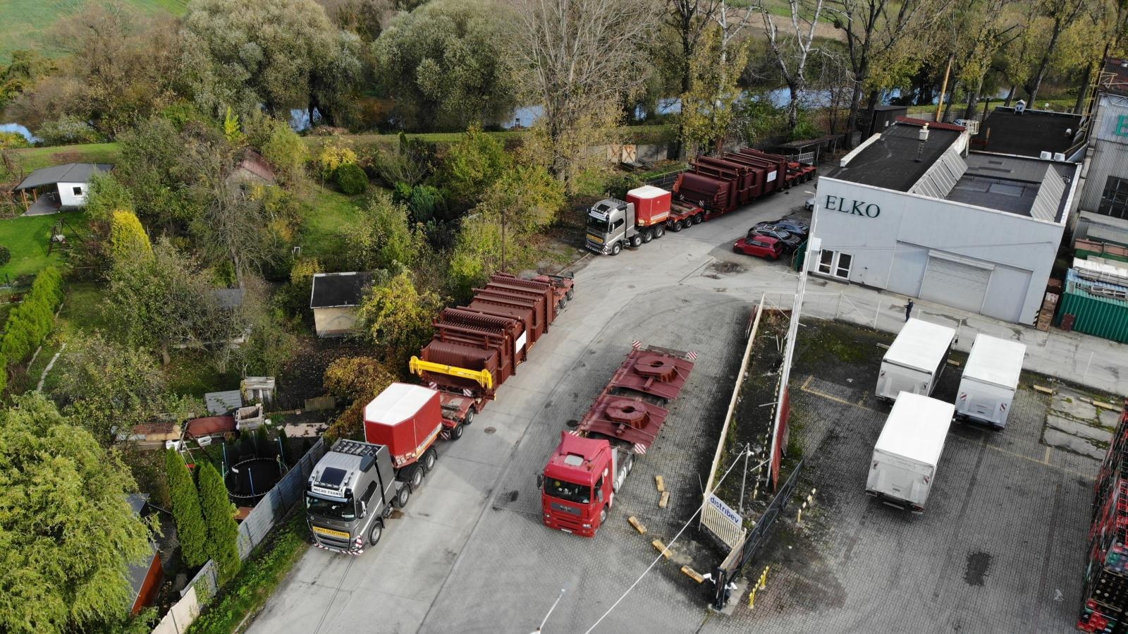 Zdjęcie w galerii na portalu naszraciborz.pl: Dziś w nocy z raciborskiego ELKO ruszy transport wielkogabarytowy dwóch kotłów wiadomości z regionu