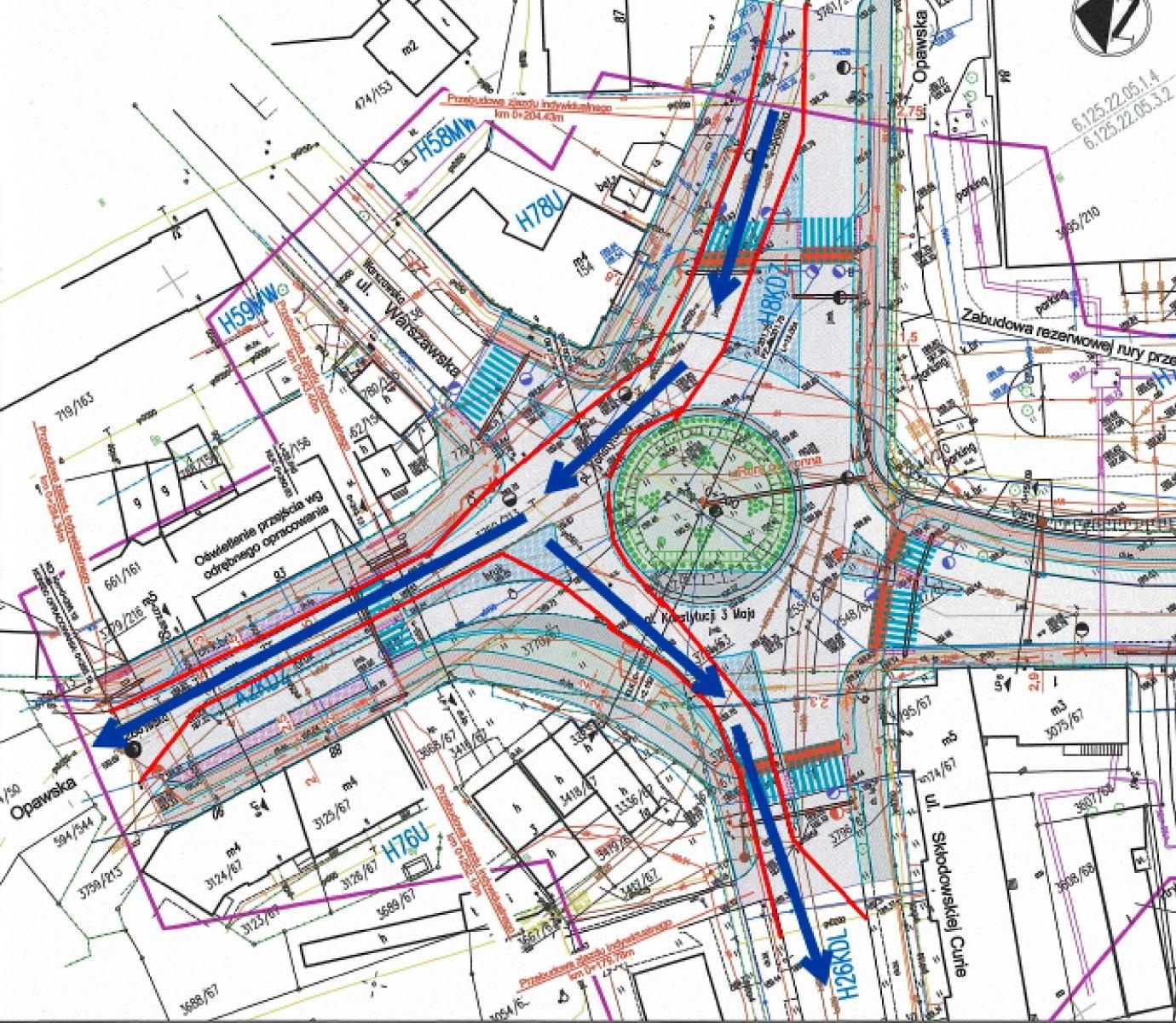 Zdjęcie w galerii na portalu naszraciborz.pl: Uwaga! Od 10 listopada zmiana organizacji ruchu na pl. Konstytucji 3 Maja wiadomości z regionu