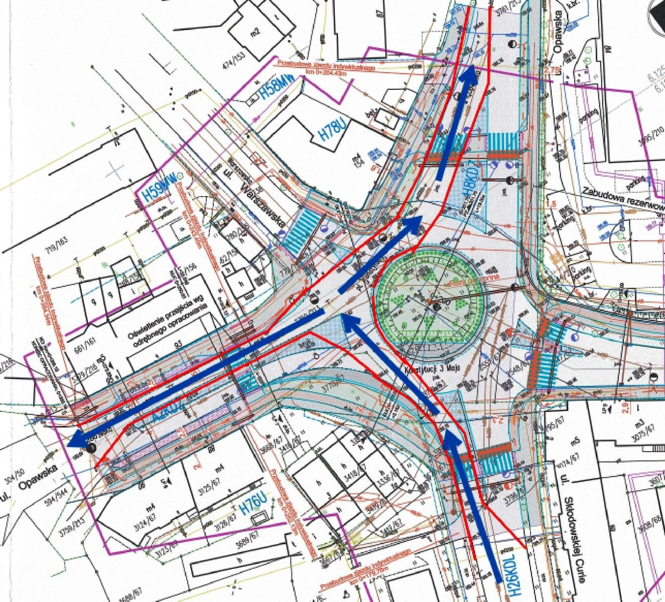 Zdjęcie w galerii na portalu naszraciborz.pl: Uwaga! Od 10 listopada zmiana organizacji ruchu na pl. Konstytucji 3 Maja wiadomości z regionu