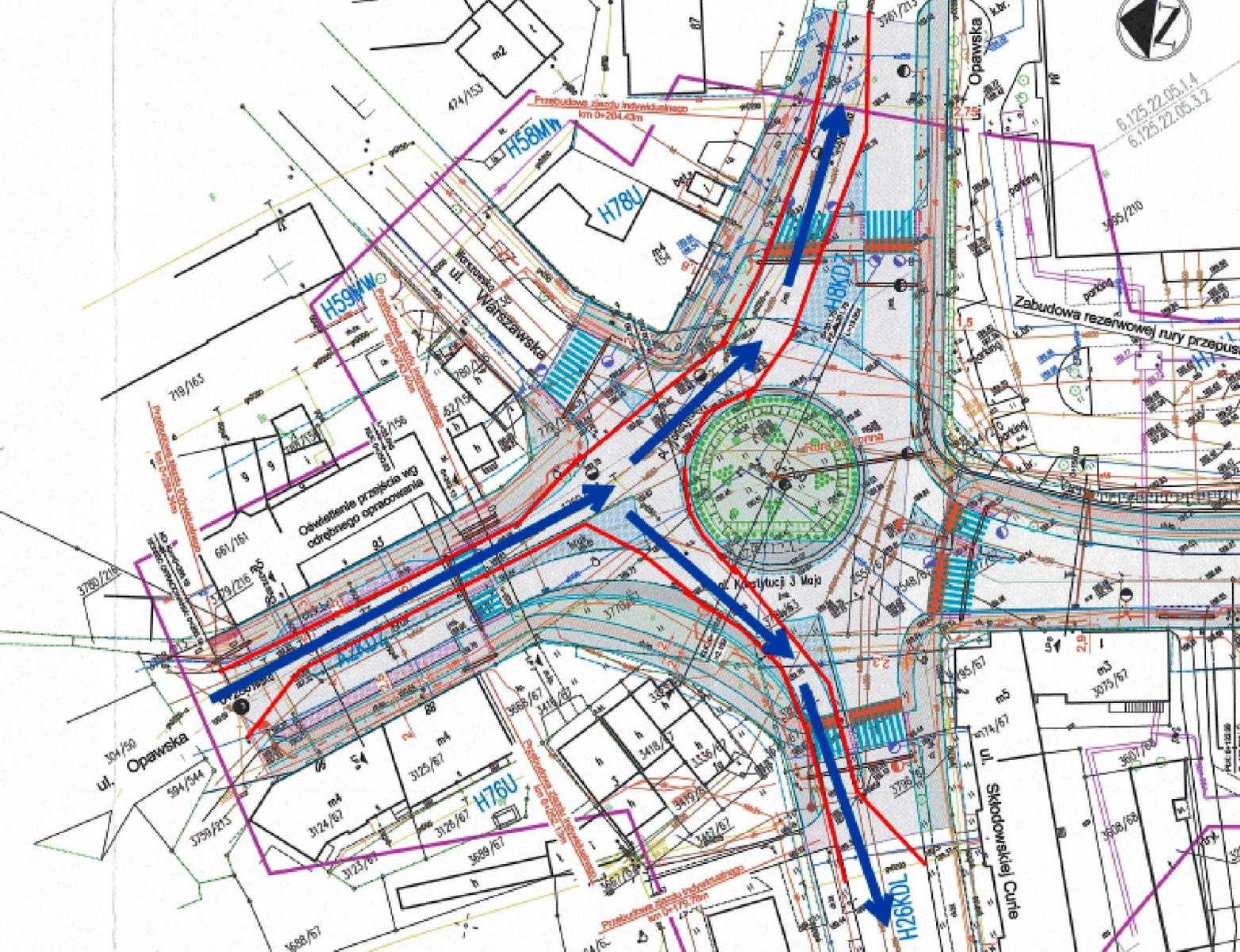 Zdjęcie w galerii na portalu naszraciborz.pl: Uwaga! Od 10 listopada zmiana organizacji ruchu na pl. Konstytucji 3 Maja wiadomości z regionu