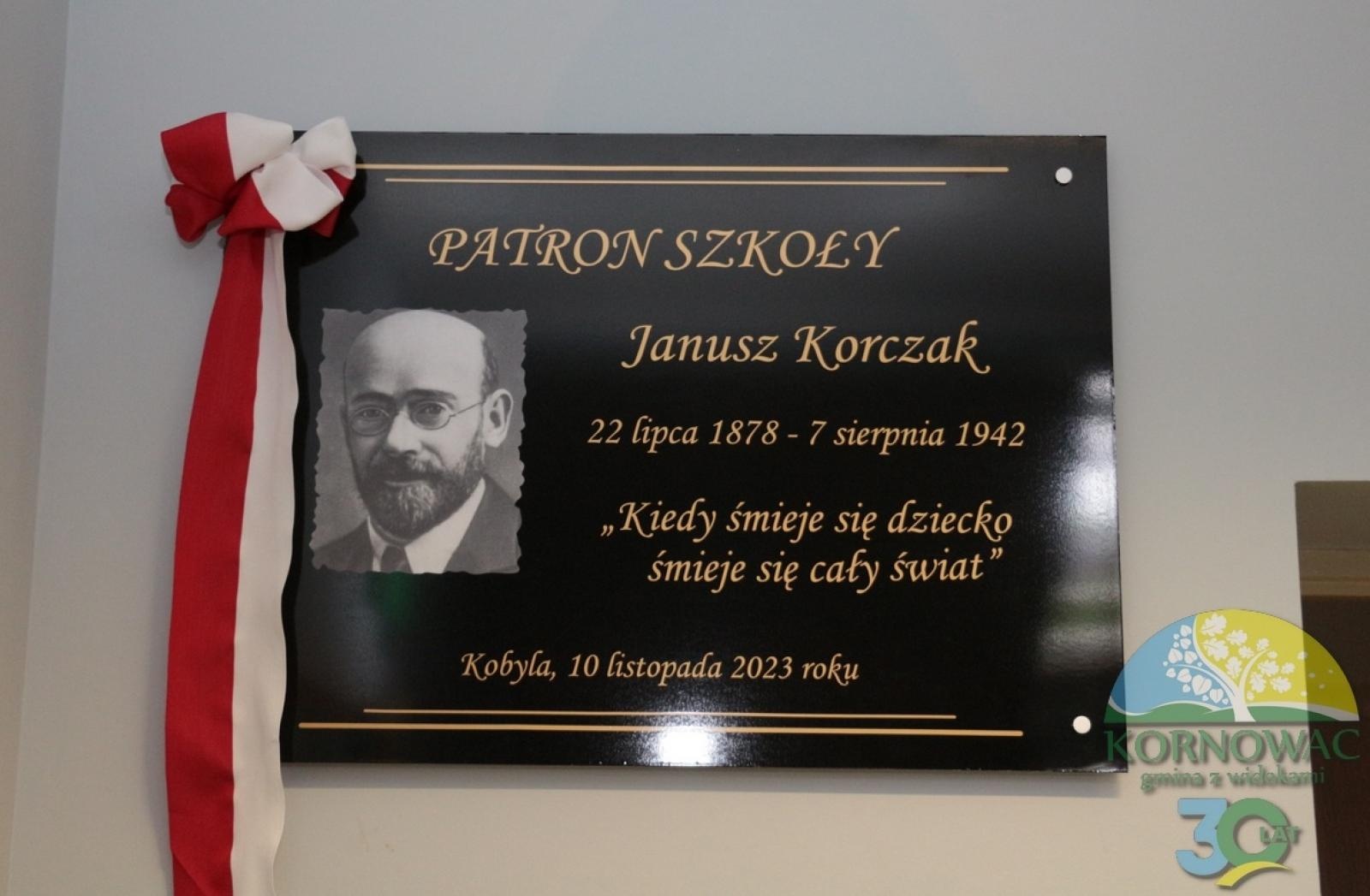 Zdjęcie w galerii na portalu naszraciborz.pl: ZSP w Kobyli ma patrona. To Janusz Korczak wiadomości z regionu