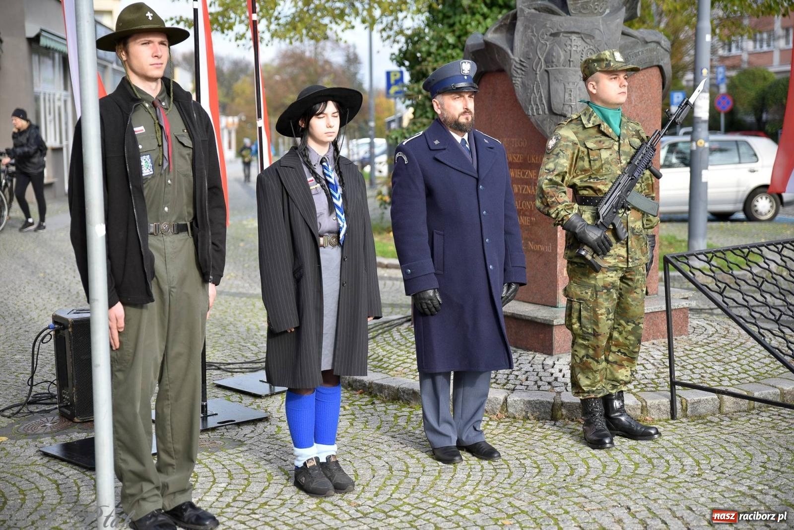 Zdjęcie w galerii na portalu naszraciborz.pl: Nie jest dana na zawsze. Racibórz świętuje odzyskanie niepodległości [FOTO i WIDEO] wiadomości z regionu