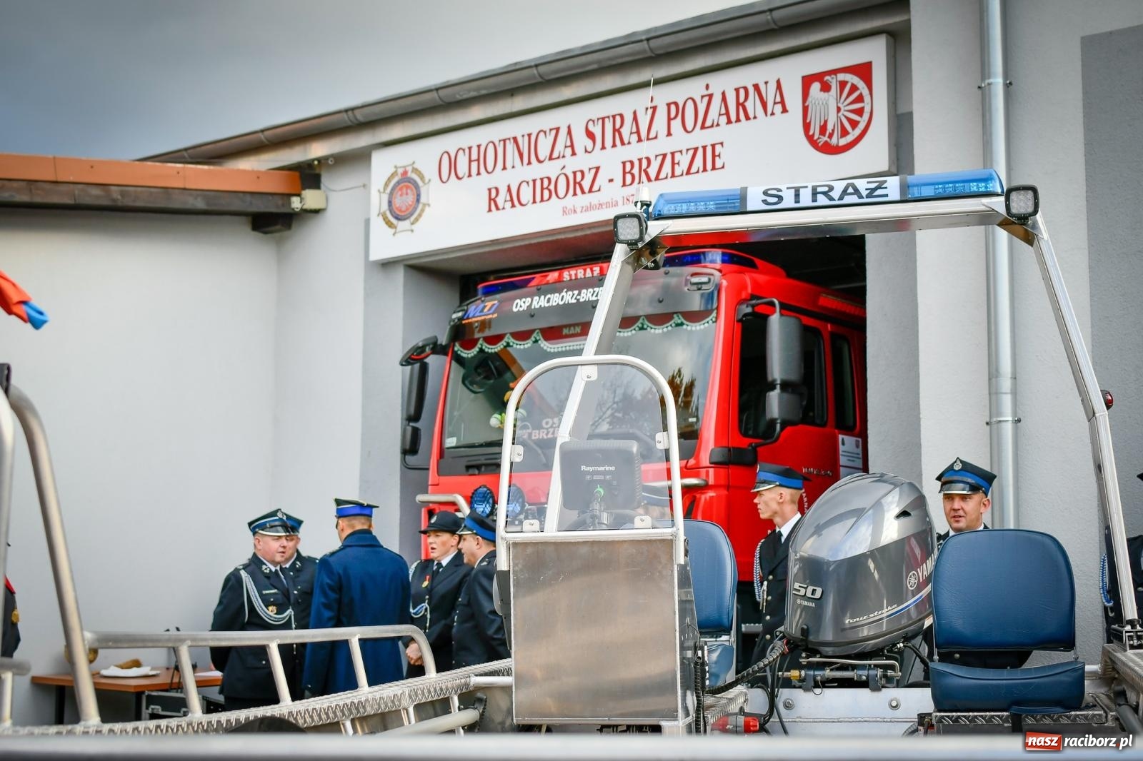 Zdjęcie w galerii na portalu naszraciborz.pl: Druhowie z Brzezia mają nowoczesną łódź motorową [FOTO i WIDEO] wiadomości z regionu