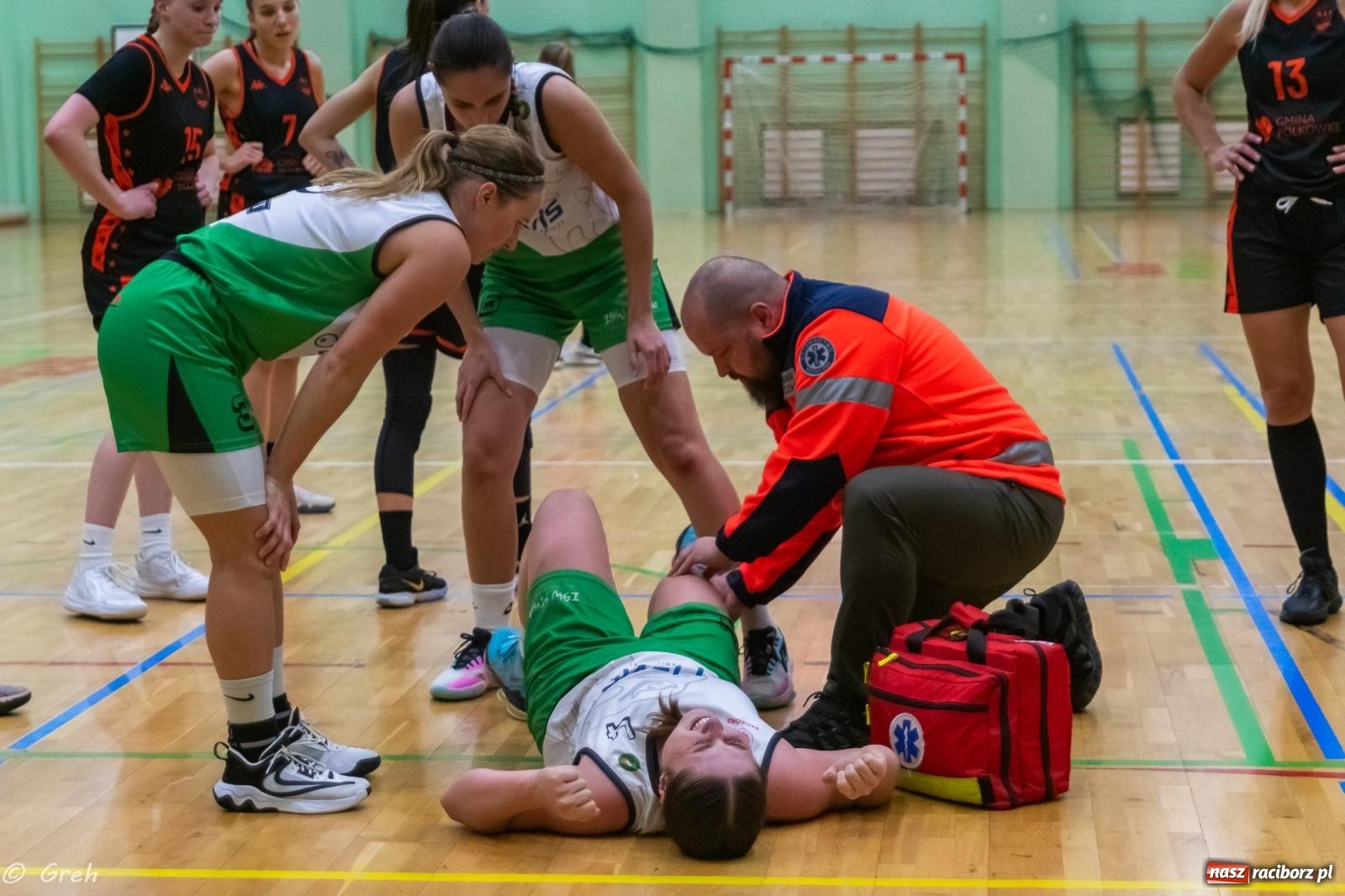 Zdjęcie w galerii na portalu naszraciborz.pl: Polkowice lepsze w Raciborzu. Poważne kontuzje dwóch zawodniczek RKK [FOTO i WIDEO] wiadomości z regionu