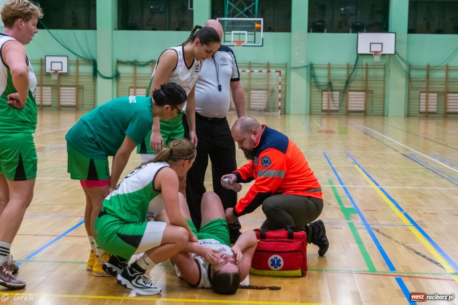 Zdjęcie w galerii na portalu naszraciborz.pl: Polkowice lepsze w Raciborzu. Poważne kontuzje dwóch zawodniczek RKK [FOTO i WIDEO] wiadomości z regionu
