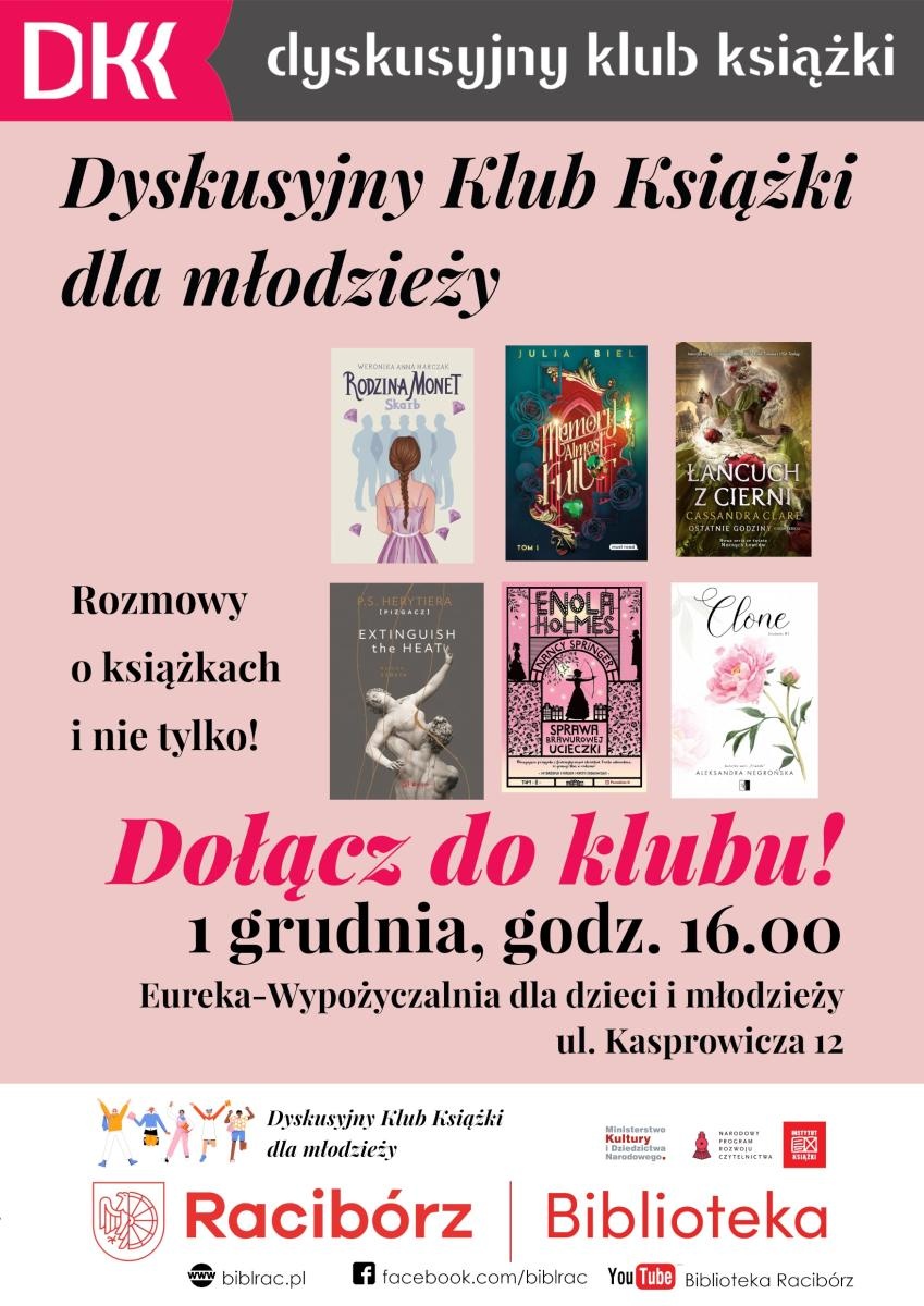 Zdjęcie w galerii na portalu naszraciborz.pl: Dyskusyjny Klub Książki dla młodzieży w zupełnie nowej odsłonie wiadomości z regionu