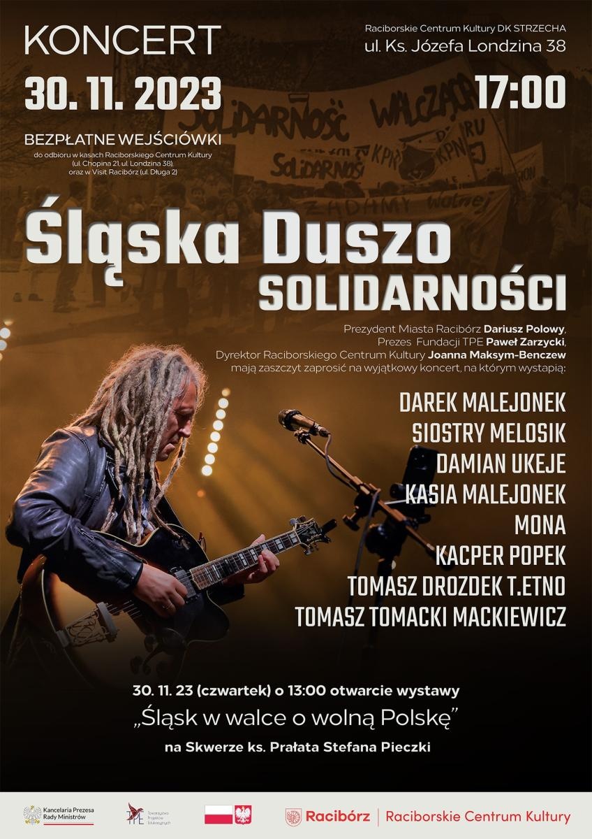 Zdjęcie w galerii na portalu naszraciborz.pl: Śląska Duszo Solidarności! Malejonek zagra w Raciborzu [GRATIS WEJŚCIÓWKI] wiadomości z regionu