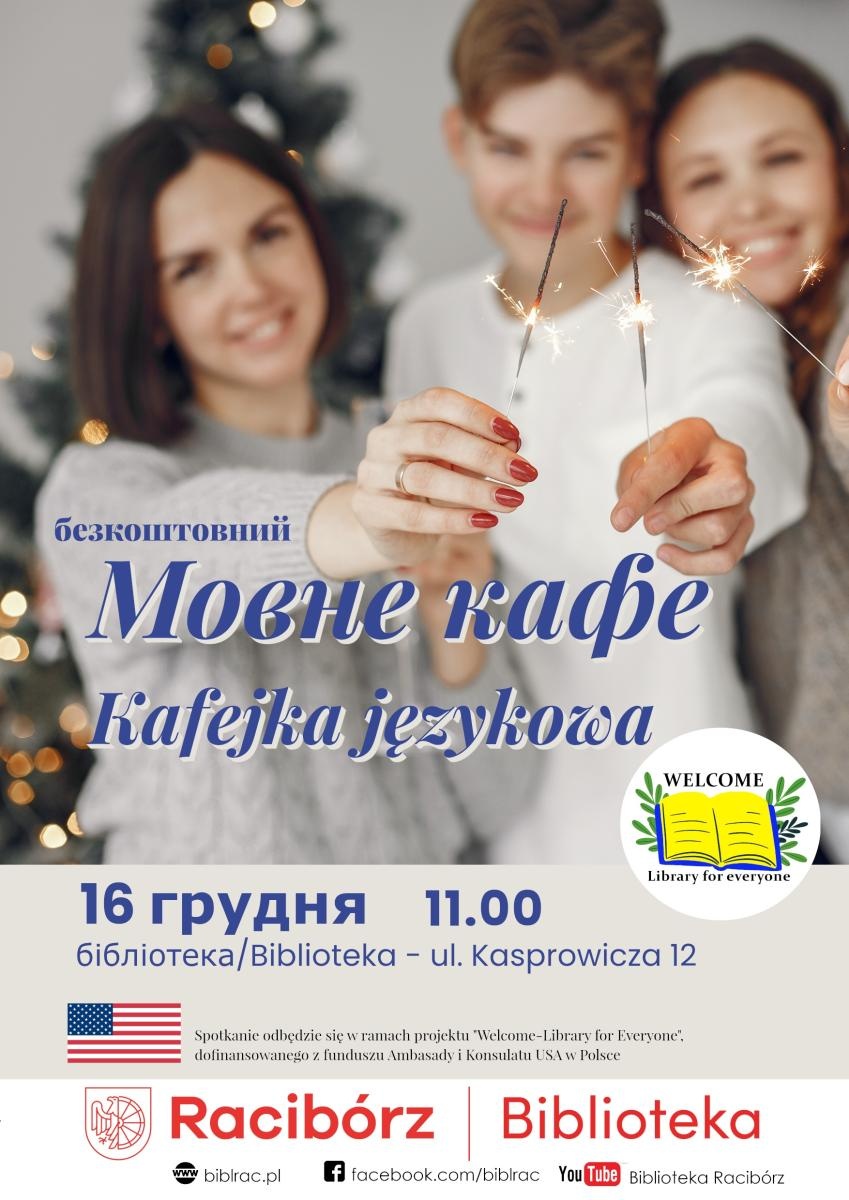 Zdjęcie w galerii na portalu naszraciborz.pl: Kafejka językowa. Porozmawiajmy o świętach w raciborskiej bibliotece! wiadomości z regionu