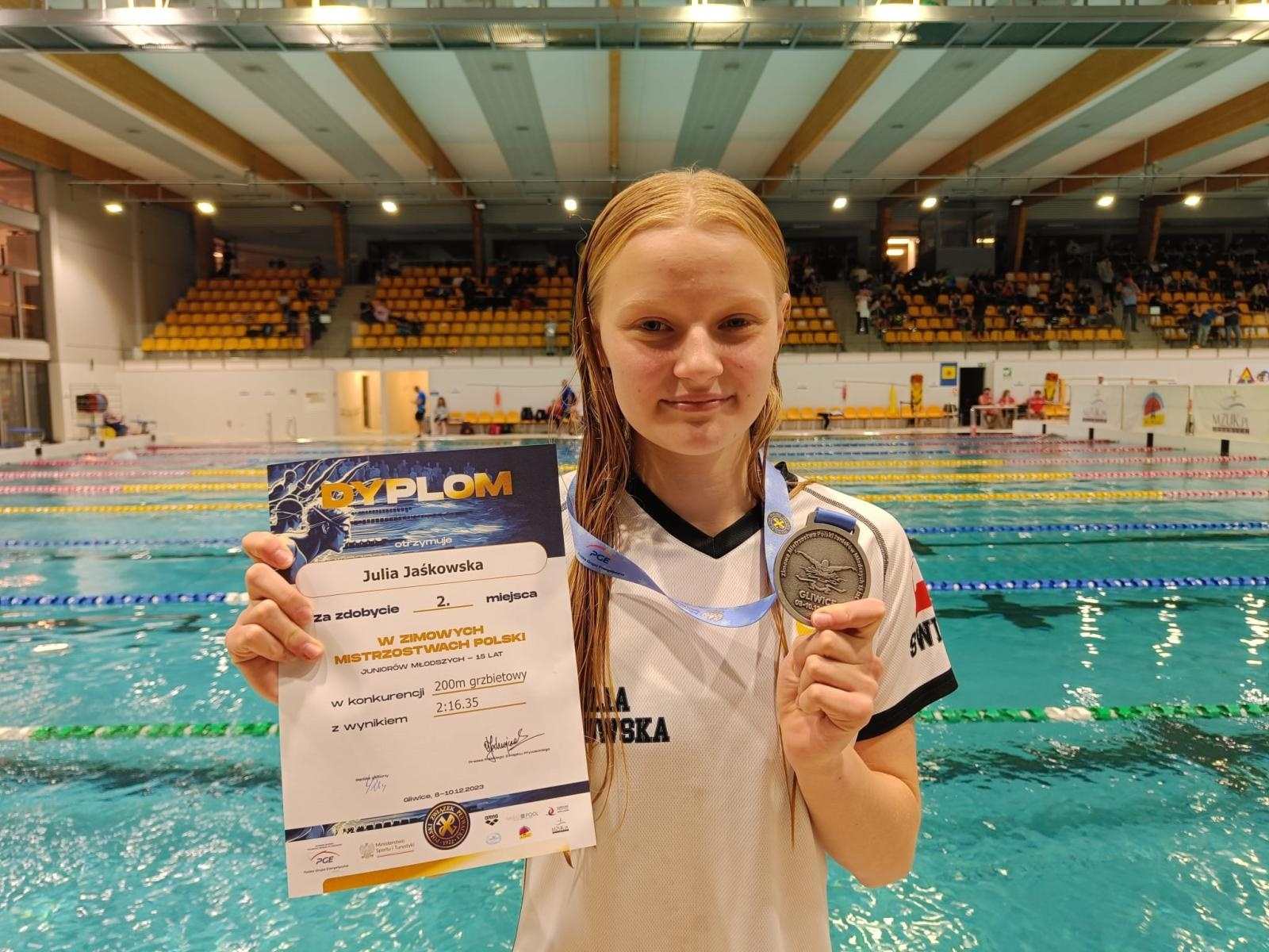 Zdjęcie w galerii na portalu naszraciborz.pl: Pięć medali raciborskich pływaków z ZSOMS wiadomości z regionu