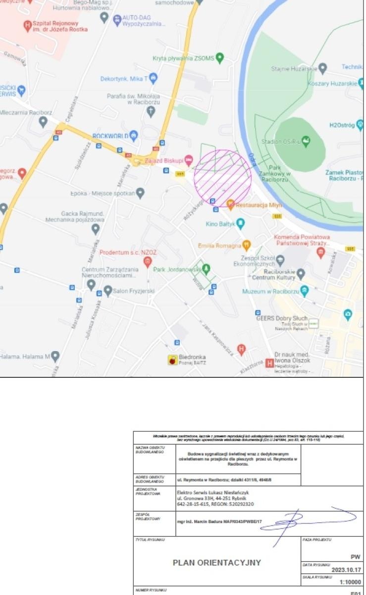 Zdjęcie w galerii na portalu naszraciborz.pl: Na Odrostradzie powstanie przejście dla pieszych [LOKALIZACJA] wiadomości z regionu