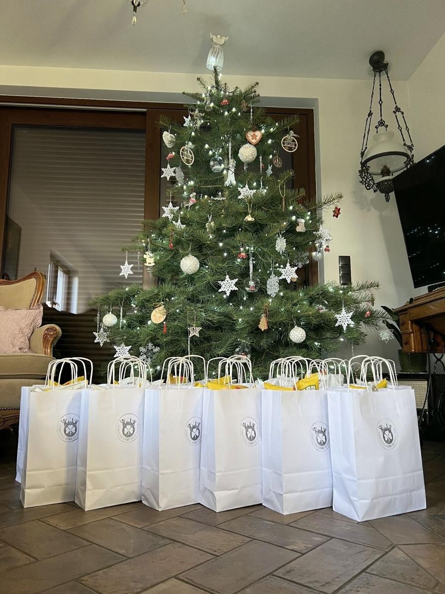 Zdjęcie w galerii na portalu naszraciborz.pl: Aktywni Dla Lepszego Jutra z upominkami w Cyprzanowie wiadomości z regionu