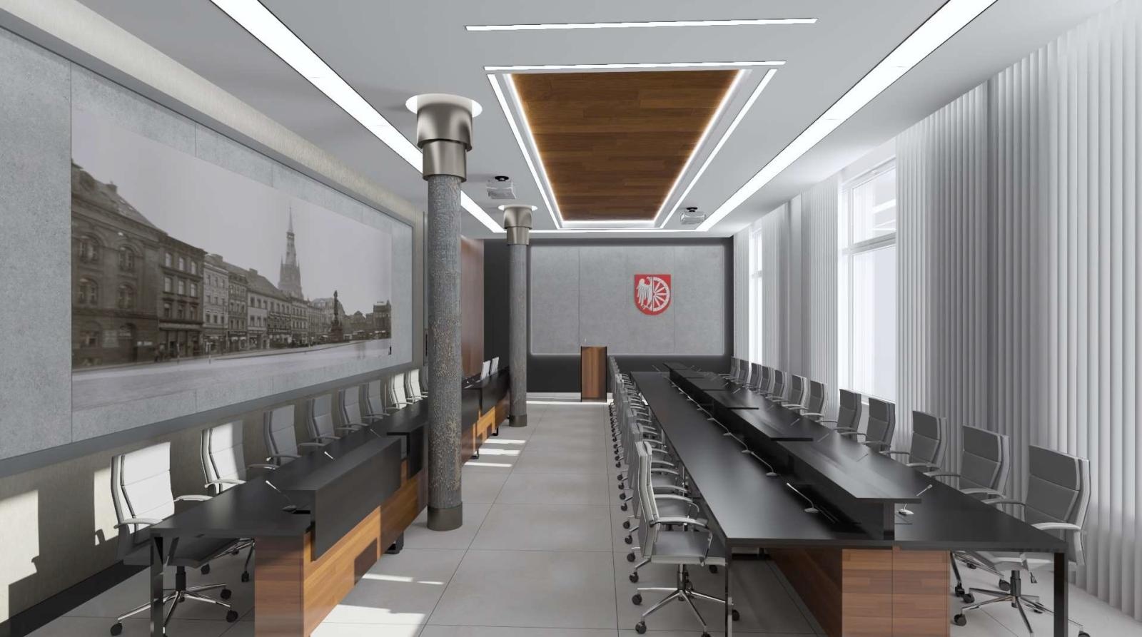 Zdjęcie w galerii na portalu naszraciborz.pl: Sala obrad w ratuszu przejdzie gruntowną modernizację. Tak będzie wyglądała [WIZUALIZACJE] wiadomości z regionu