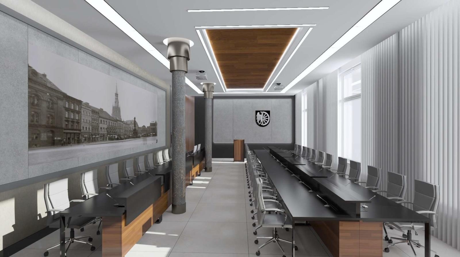 Zdjęcie w galerii na portalu naszraciborz.pl: Sala obrad w ratuszu przejdzie gruntowną modernizację. Tak będzie wyglądała [WIZUALIZACJE] wiadomości z regionu