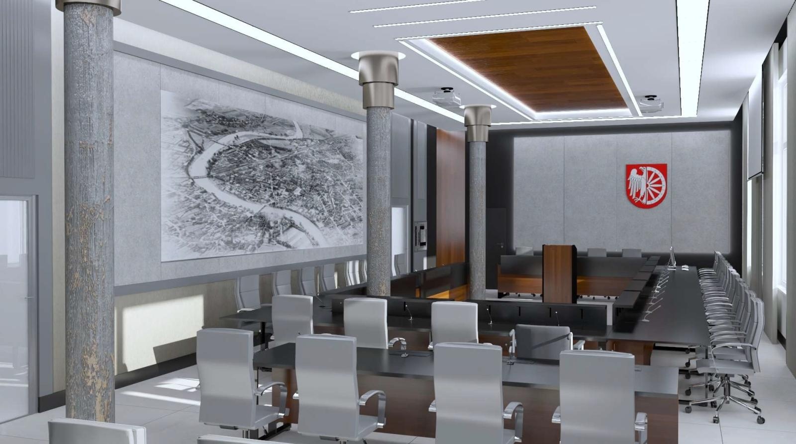 Zdjęcie w galerii na portalu naszraciborz.pl: Sala obrad w ratuszu przejdzie gruntowną modernizację. Tak będzie wyglądała [WIZUALIZACJE] wiadomości z regionu