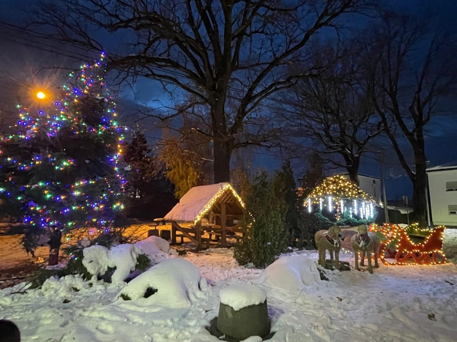 Zdjęcie w galerii na portalu naszraciborz.pl: Nocna dewastacja w Krzyżanowicach. Wandale nie oszczędzili świątecznych dekoracji wiadomości z regionu