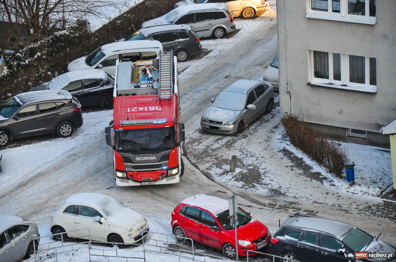 Zdjęcie w galerii na portalu naszraciborz.pl: Raport 998. Strażacy w akcji przy Katowickiej wiadomości z regionu