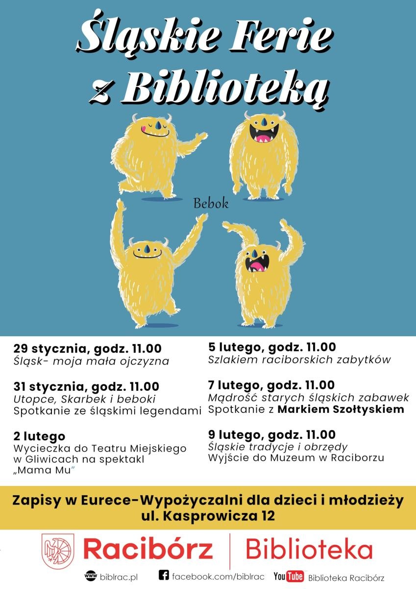 Zdjęcie w galerii na portalu naszraciborz.pl: Śląskie ferie z biblioteką – ruszyły zapisy wiadomości z regionu