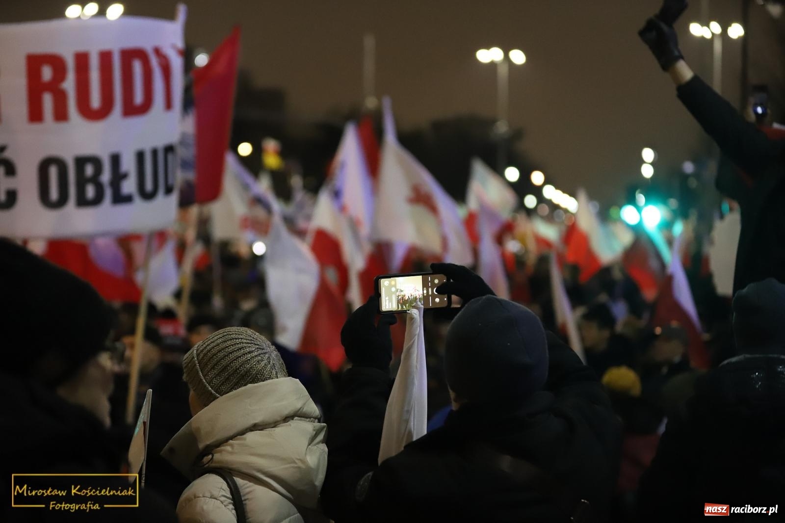 Zdjęcie w galerii na portalu naszraciborz.pl: Protest wolnych Polaków - grupa raciborska [FOTO i WIDEO] wiadomości z regionu