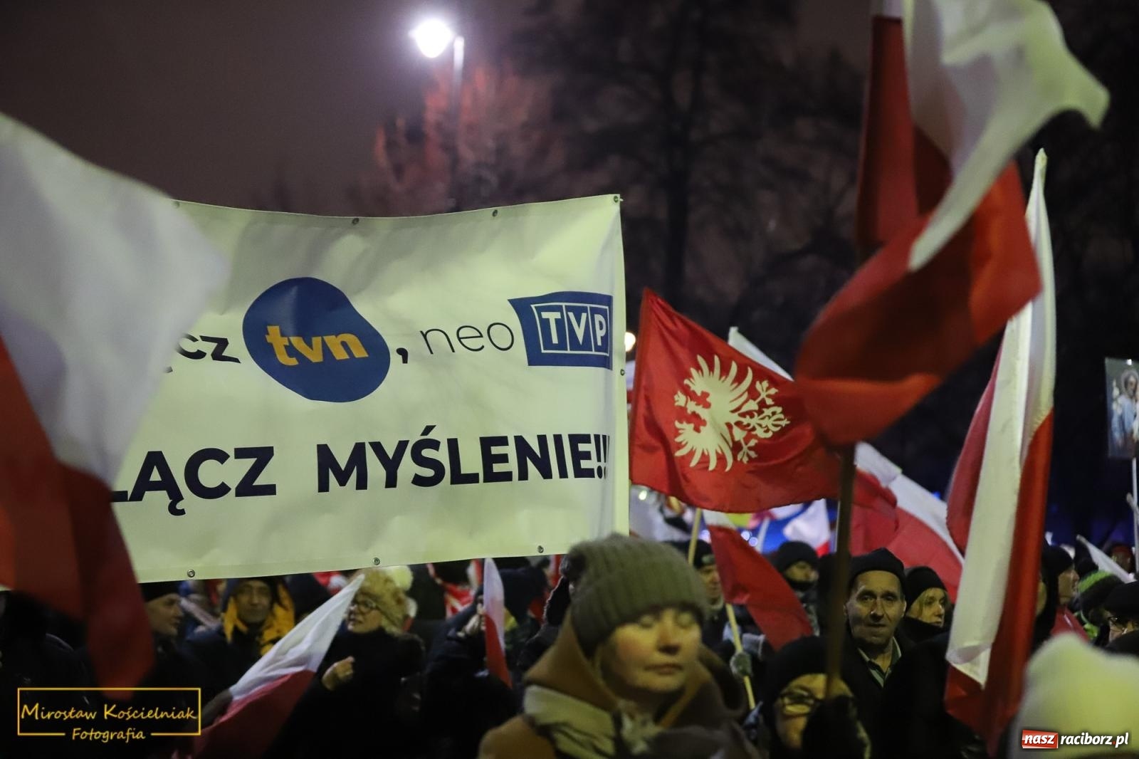 Zdjęcie w galerii na portalu naszraciborz.pl: Protest wolnych Polaków - grupa raciborska [FOTO i WIDEO] wiadomości z regionu