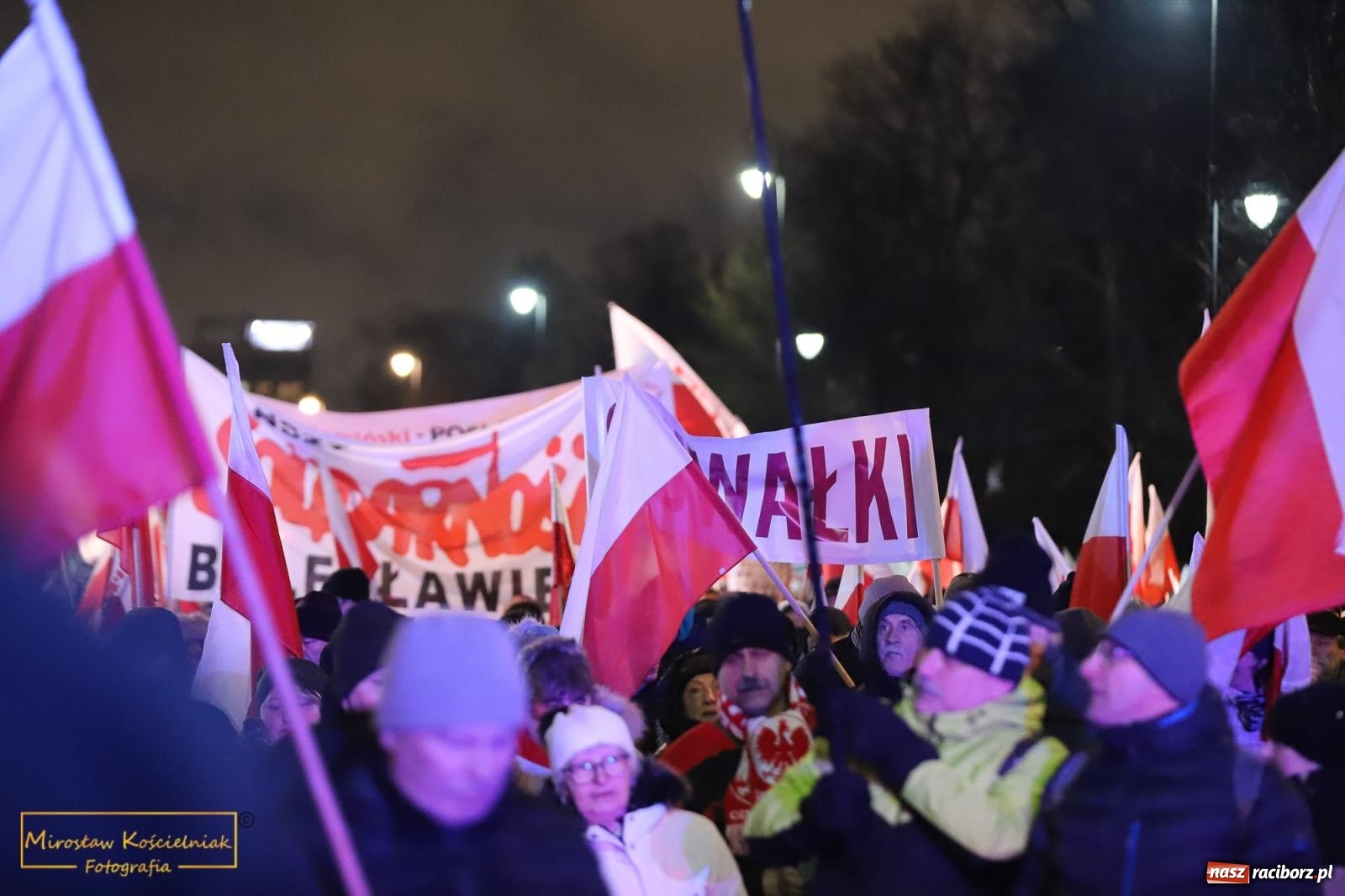 Zdjęcie w galerii na portalu naszraciborz.pl: Protest wolnych Polaków - grupa raciborska [FOTO i WIDEO] wiadomości z regionu