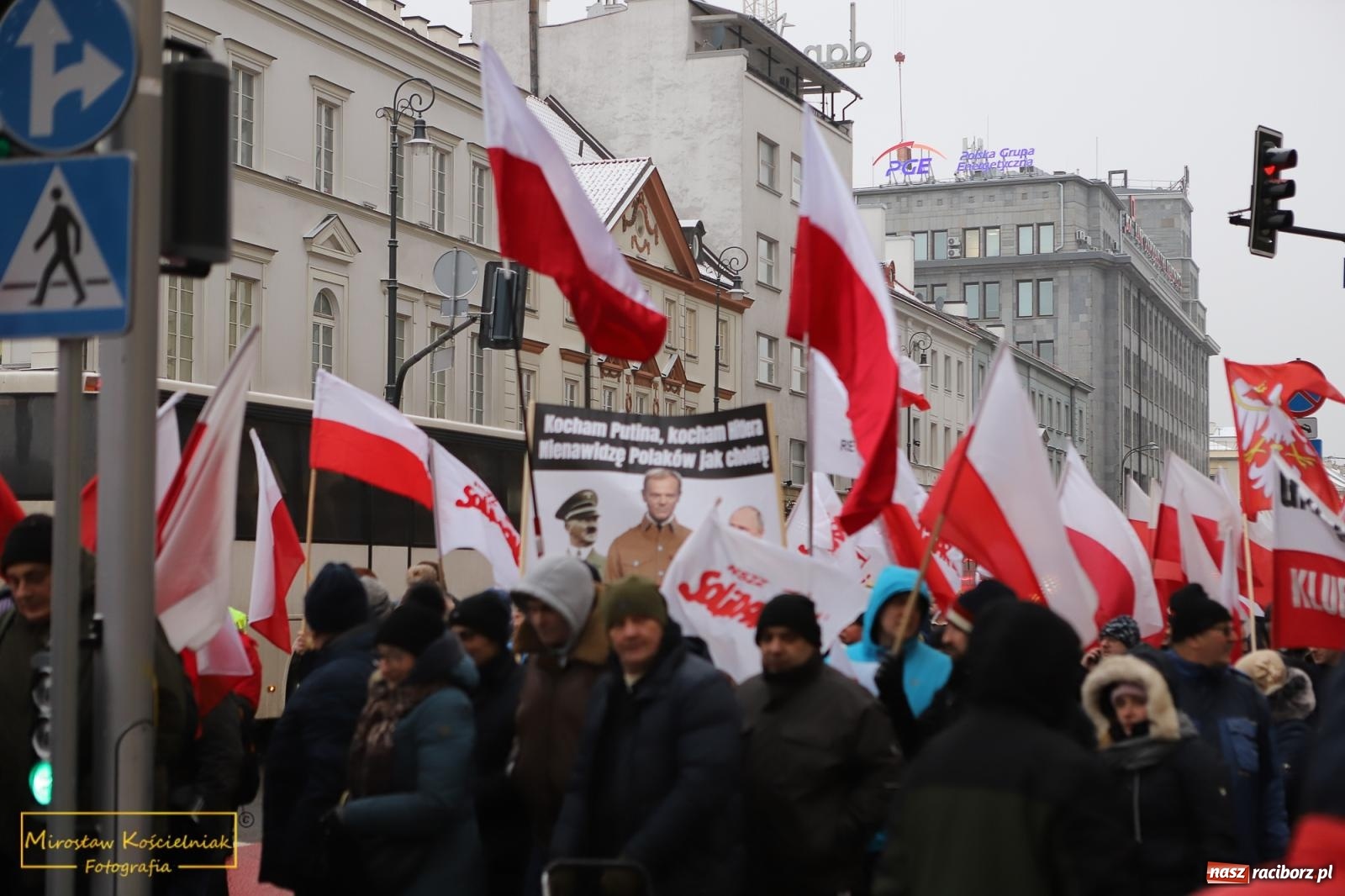 Zdjęcie w galerii na portalu naszraciborz.pl: Protest wolnych Polaków - grupa raciborska [FOTO i WIDEO] wiadomości z regionu