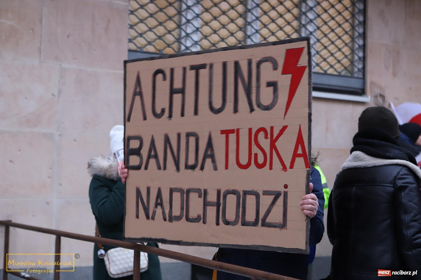 Zdjęcie w galerii na portalu naszraciborz.pl: Protest wolnych Polaków - grupa raciborska [FOTO i WIDEO] wiadomości z regionu