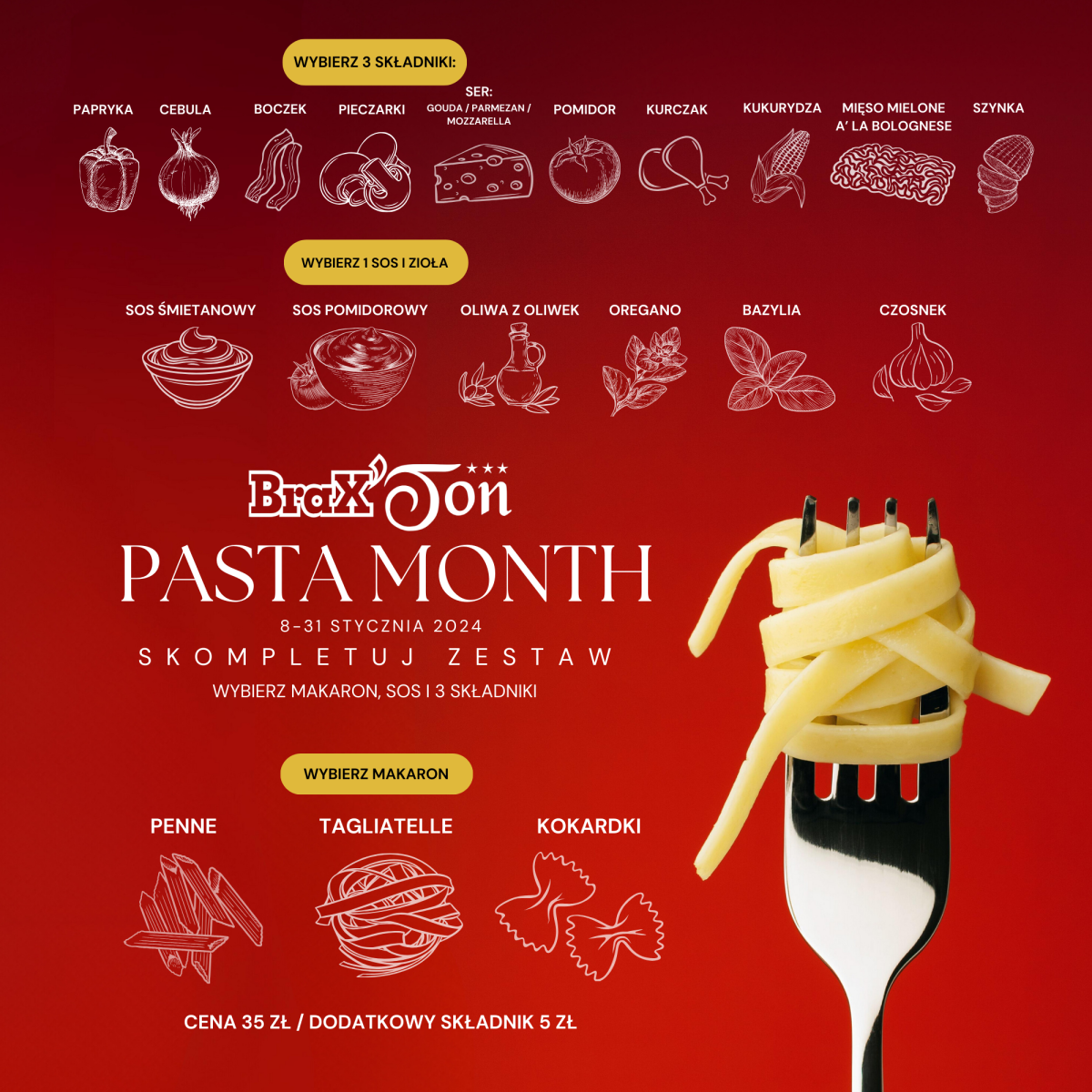 Zdjęcie w galerii na portalu naszraciborz.pl: Brax-Ton zaprasza na PASTA WEEK wiadomości z regionu