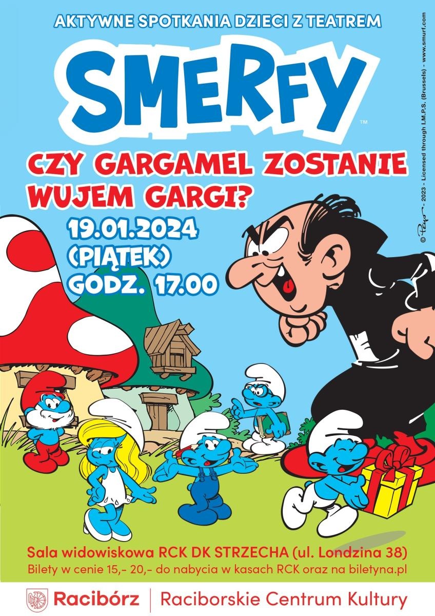 Zdjęcie w galerii na portalu naszraciborz.pl: W piątek długo wyczekiwana premiera spektaklu SMERFY wiadomości z regionu