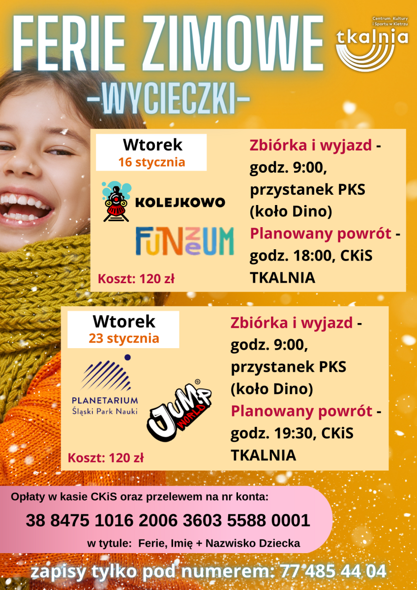 Zdjęcie w galerii na portalu naszraciborz.pl: Ferie zimowe z TKALNIĄ wiadomości z regionu