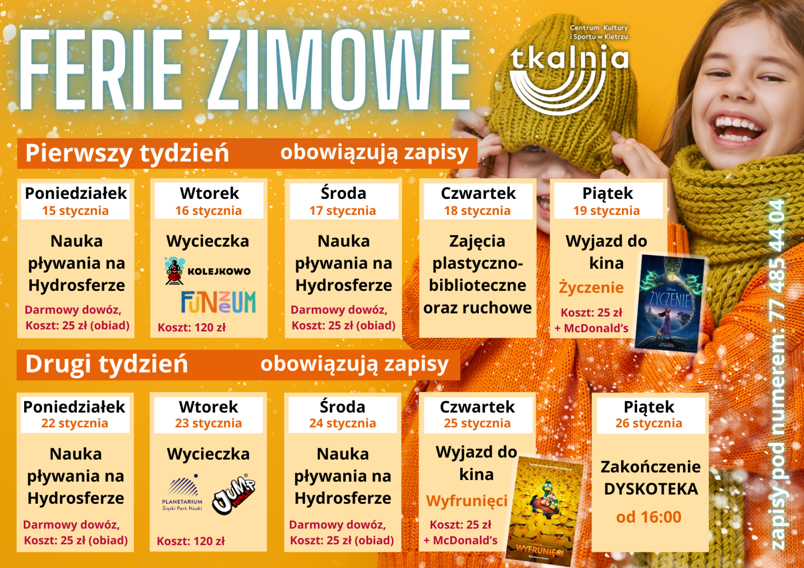 Zdjęcie w galerii na portalu naszraciborz.pl: Ferie zimowe z TKALNIĄ wiadomości z regionu