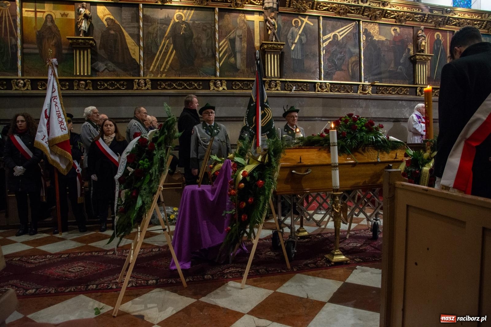 Zdjęcie w galerii na portalu naszraciborz.pl: Na Jeruzalem pożegnano śp. Pawła Newerlę, zasłużonego obywatela miasta Raciborza [FOTO i WIDEO] wiadomości z regionu