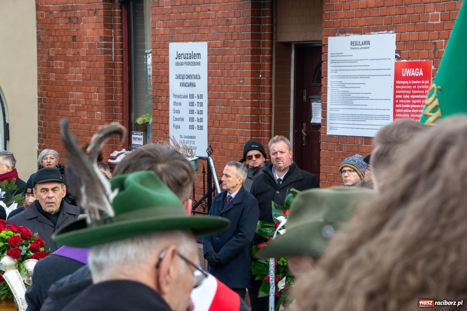 Zdjęcie w galerii na portalu naszraciborz.pl: Na Jeruzalem pożegnano śp. Pawła Newerlę, zasłużonego obywatela miasta Raciborza [FOTO i WIDEO] wiadomości z regionu