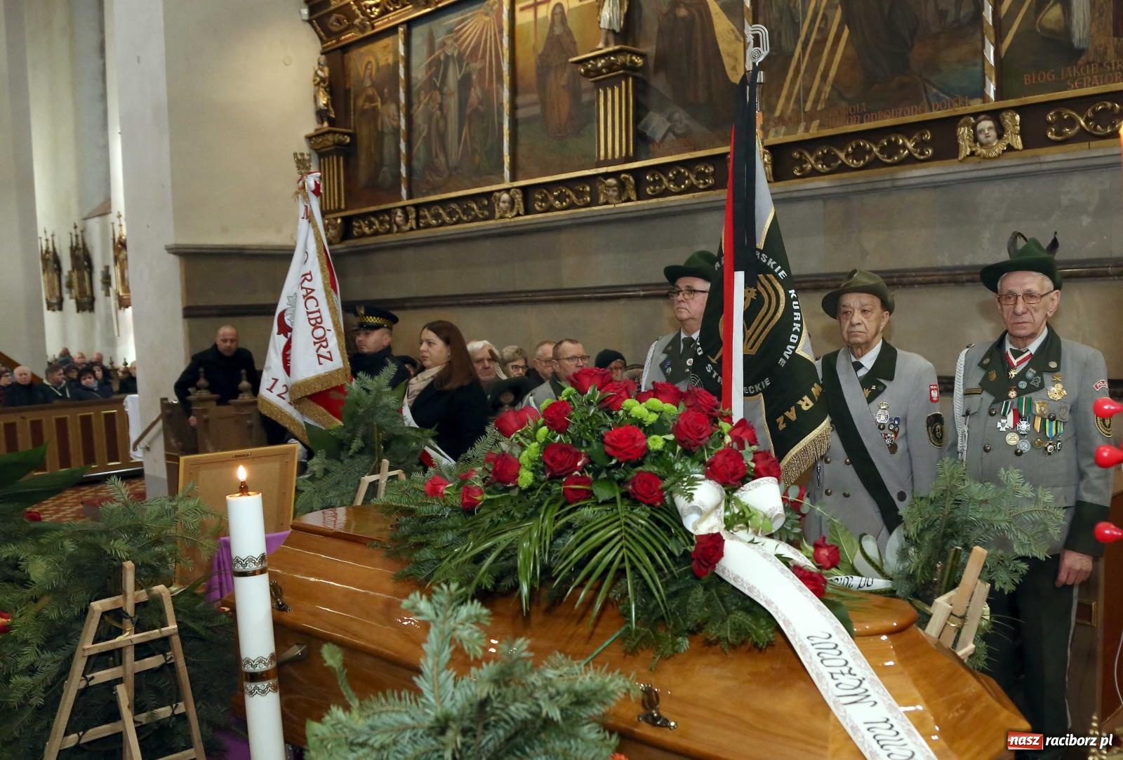 Zdjęcie w galerii na portalu naszraciborz.pl: Na Jeruzalem pożegnano śp. Pawła Newerlę, zasłużonego obywatela miasta Raciborza [FOTO i WIDEO] wiadomości z regionu