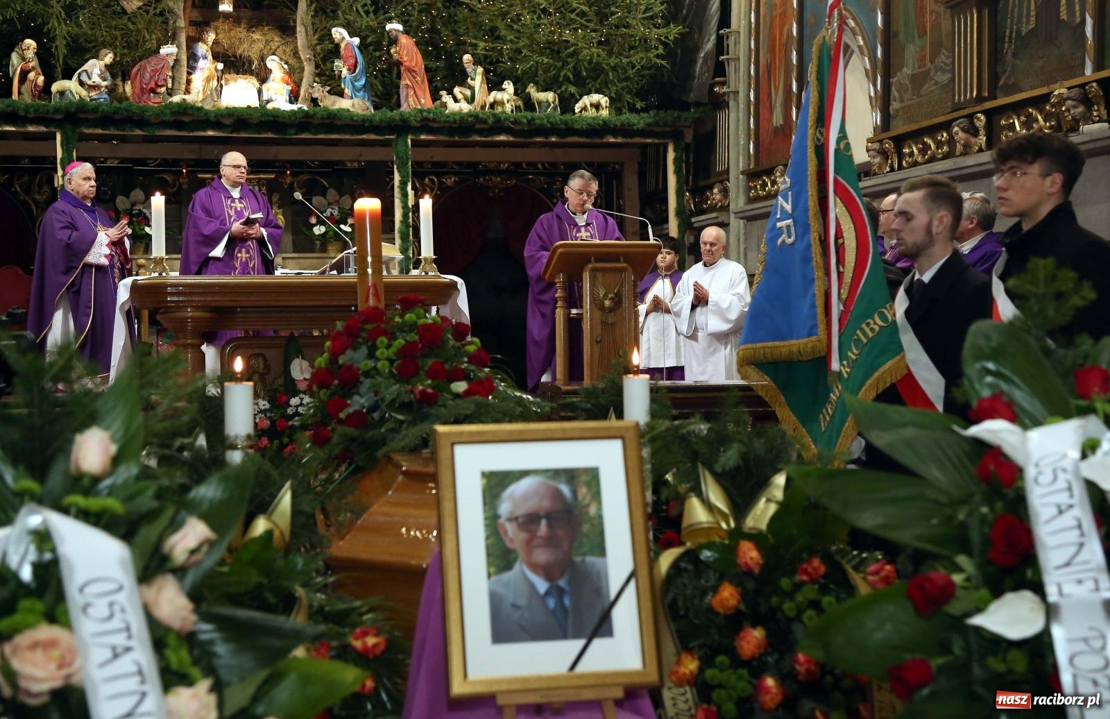 Zdjęcie w galerii na portalu naszraciborz.pl: Na Jeruzalem pożegnano śp. Pawła Newerlę, zasłużonego obywatela miasta Raciborza [FOTO i WIDEO] wiadomości z regionu