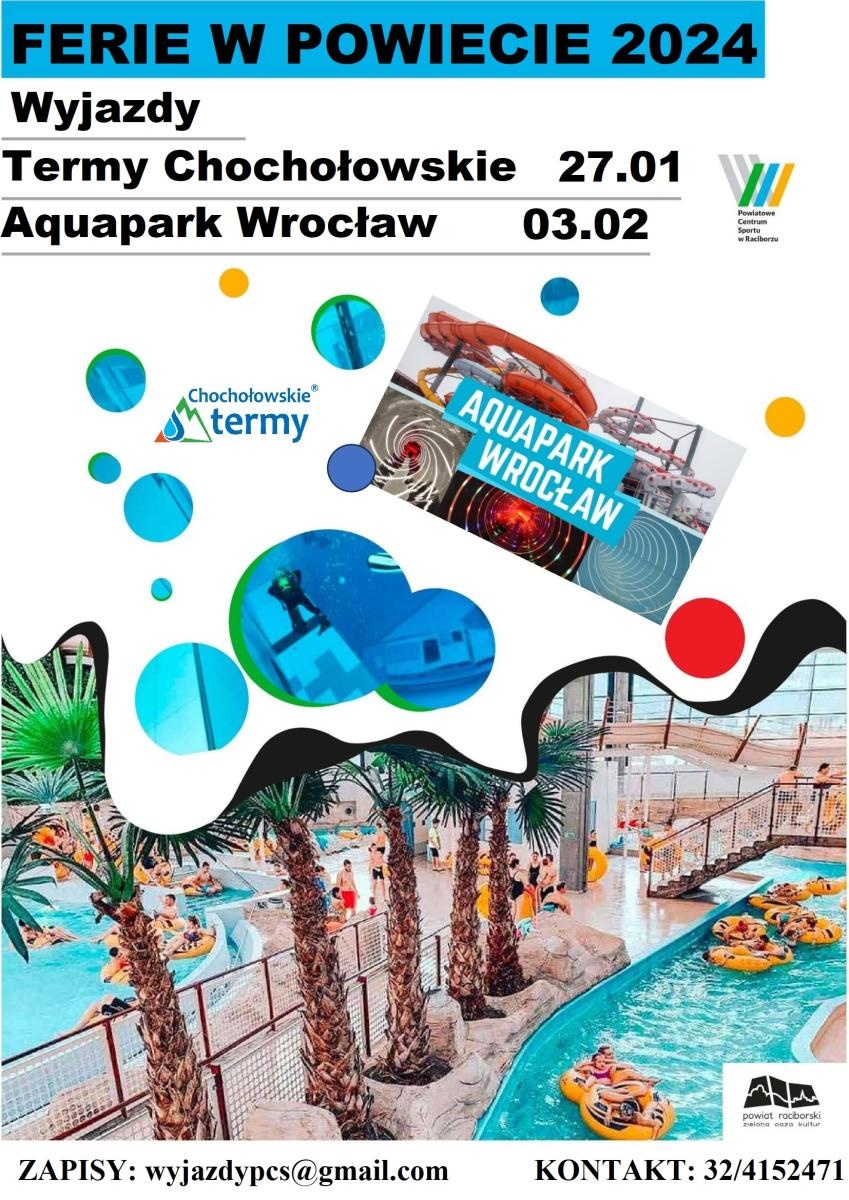 Zdjęcie w galerii na portalu naszraciborz.pl: PCS zaprasza na wycieczkę do term i aquaparku wiadomości z regionu