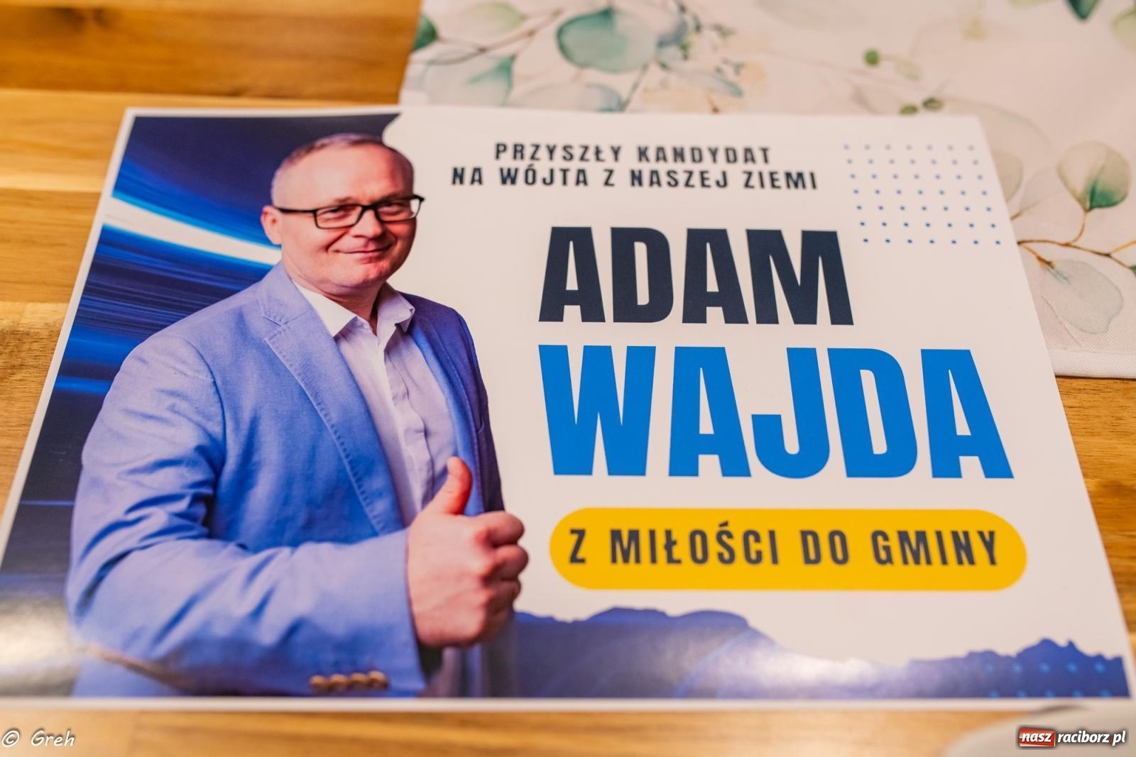 Zdjęcie w galerii na portalu naszraciborz.pl: Z dyrektora Eko-Okien na fotel wójta Pietrowic Wielkich. Adam Wajda ogłosił start w wyborach wiadomości z regionu