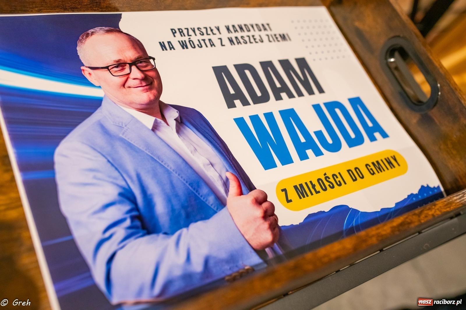 Zdjęcie w galerii na portalu naszraciborz.pl: Z dyrektora Eko-Okien na fotel wójta Pietrowic Wielkich. Adam Wajda ogłosił start w wyborach wiadomości z regionu