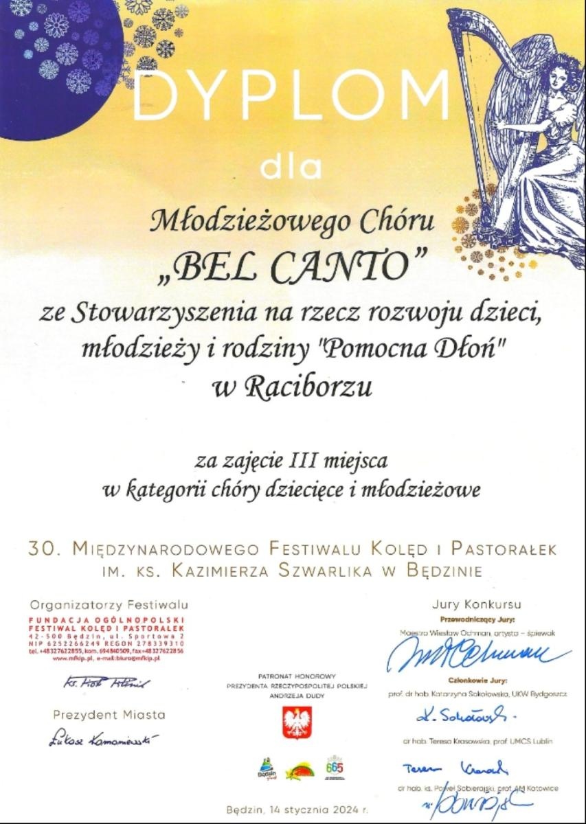 Zdjęcie w galerii na portalu naszraciborz.pl: Sukces raciborskiego chóru Bel Canto wiadomości z regionu